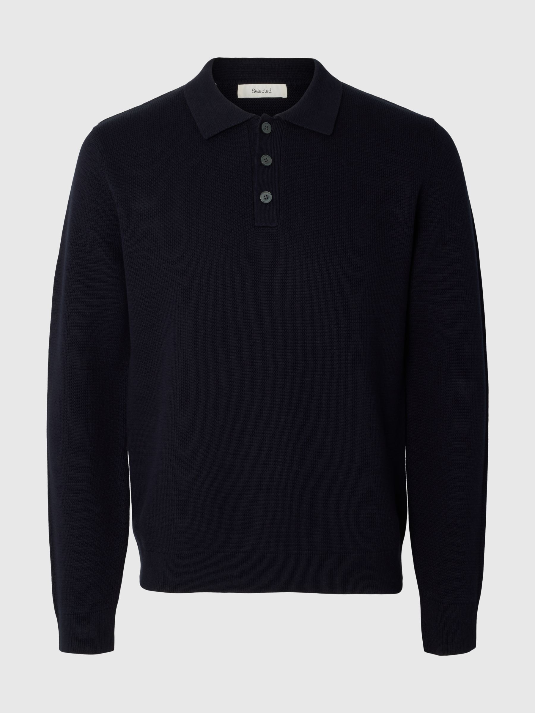 STRUCTURED COTTON POLO SHIRT