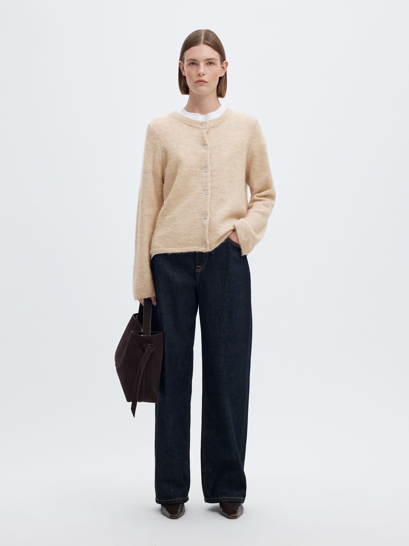 WOOL BLEND CARDIGAN