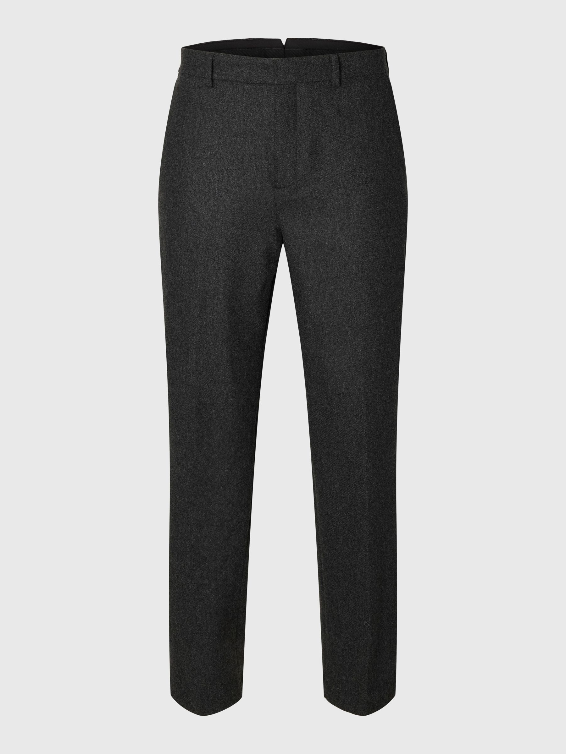 WOOL BLEND SUIT TROUSERS