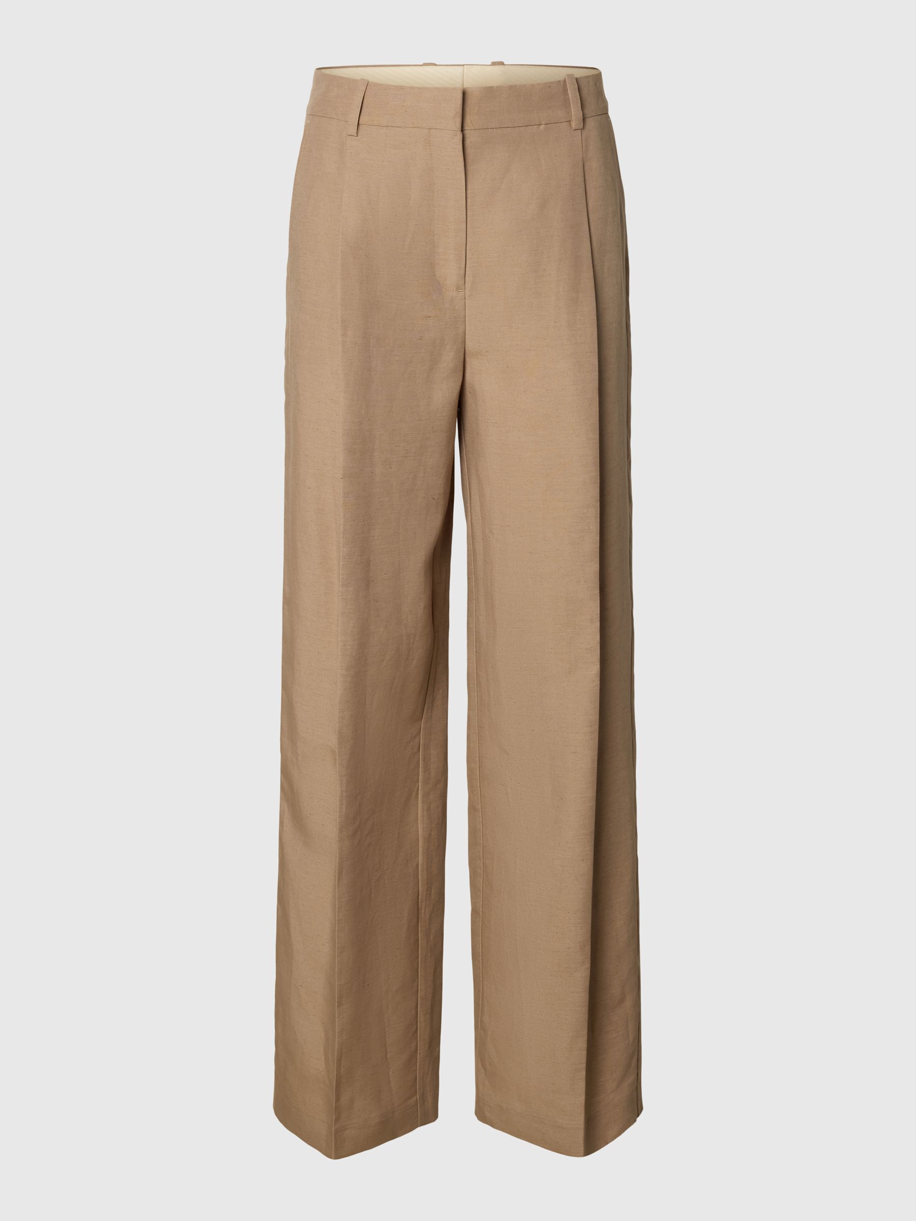 LINEN BLEND TROUSERS