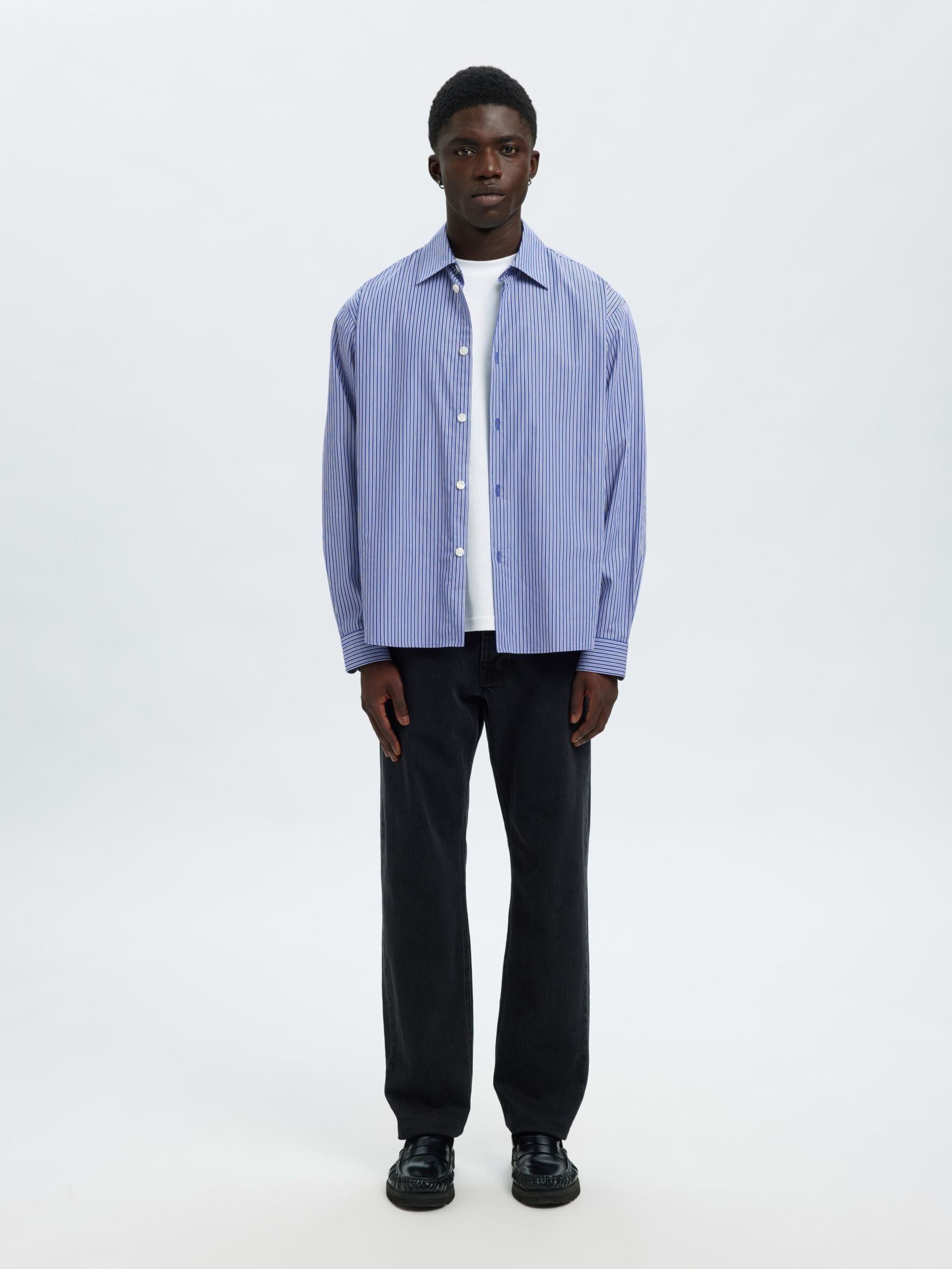 RELAXED FIT STRIPED SHIRT