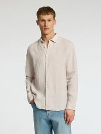 100% LINEN SHIRT, Pure Cashmere, highres