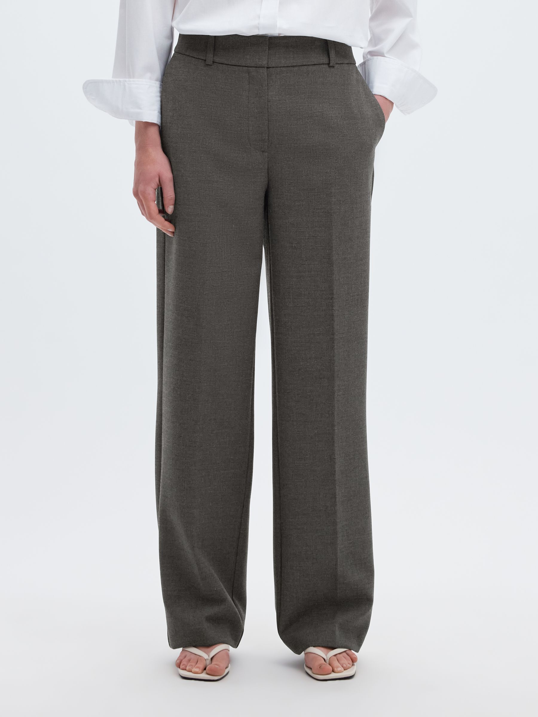 VISCOSEMIX WIDE LEG BROEK
