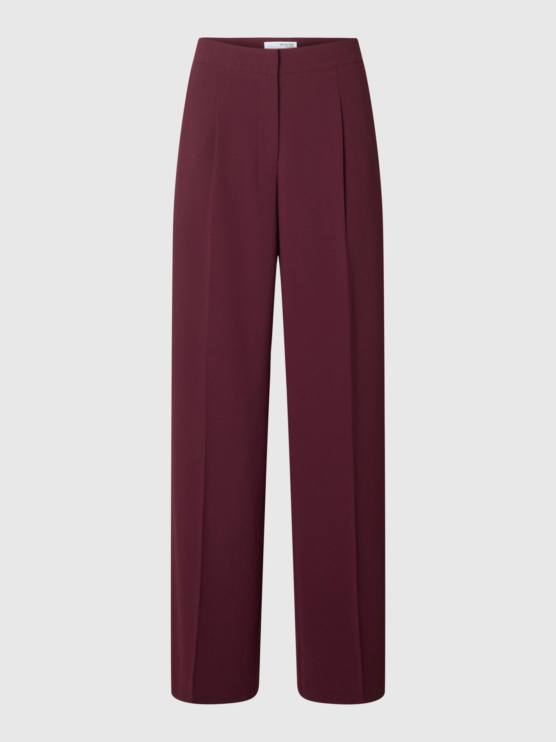 WOVEN WIDE-LEG TROUSERS