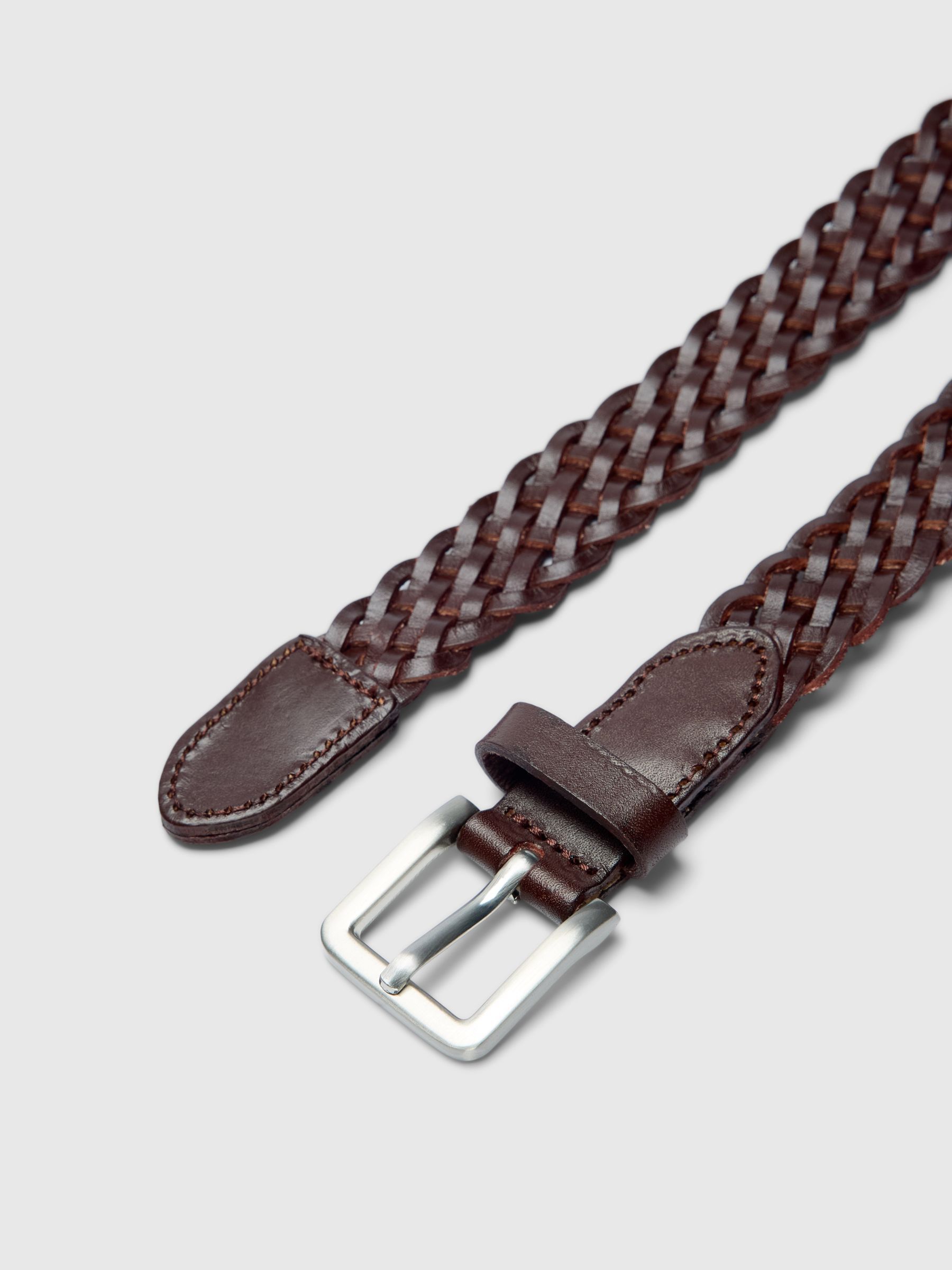 BRAIDED LEATHER BELT