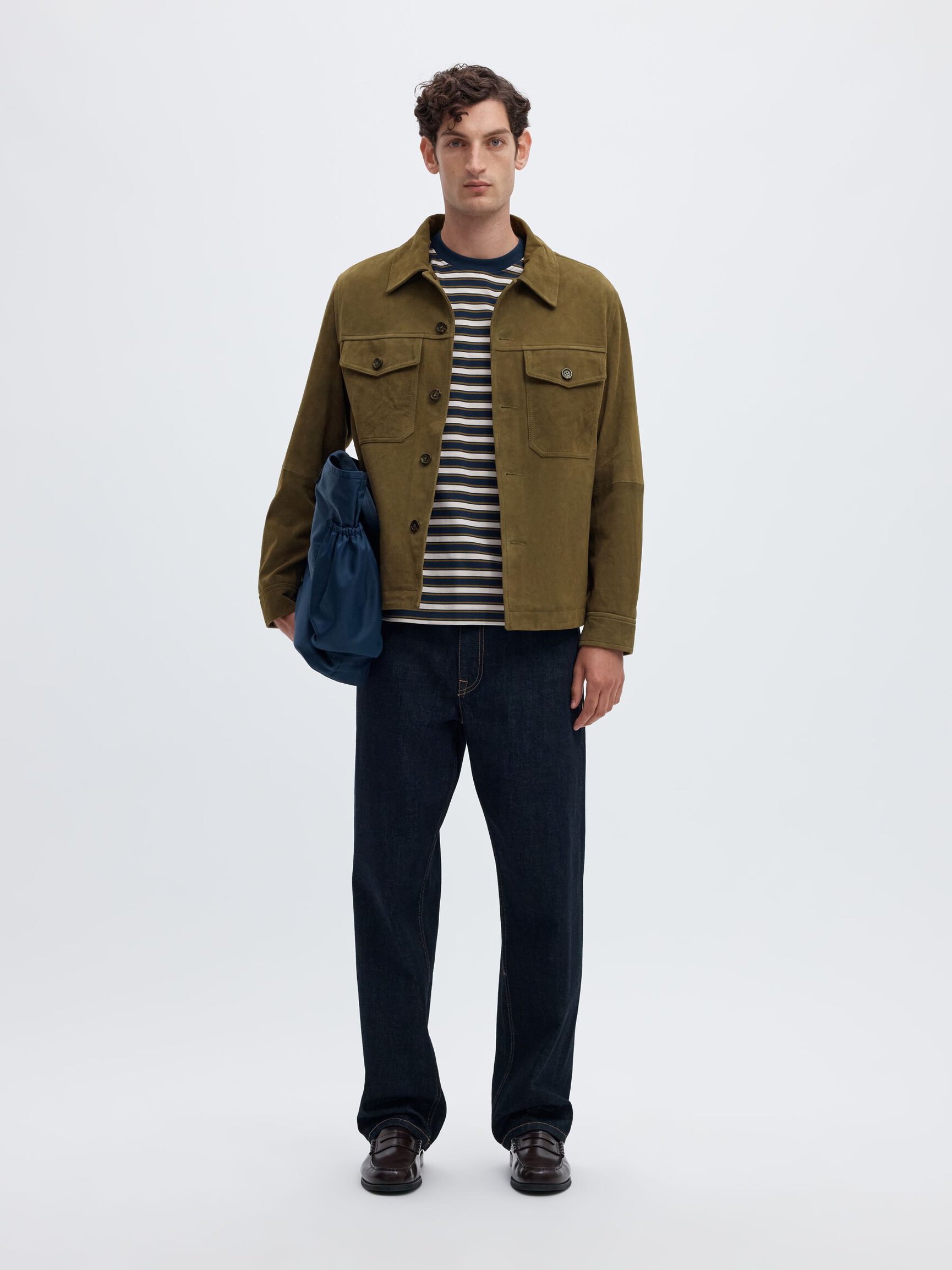 SUEDE OVERSHIRT