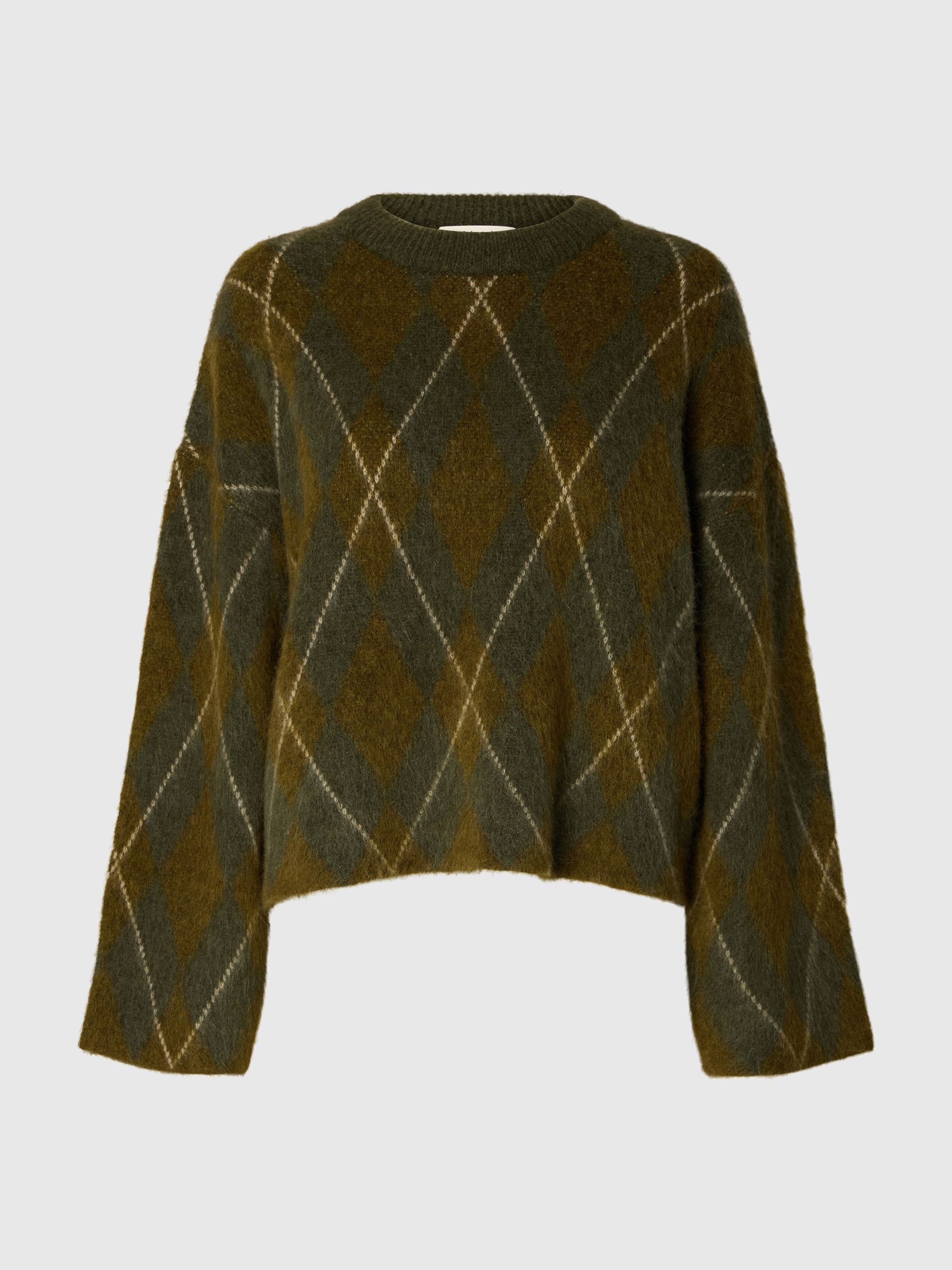 ARGYLE STICKAD TRÖJA