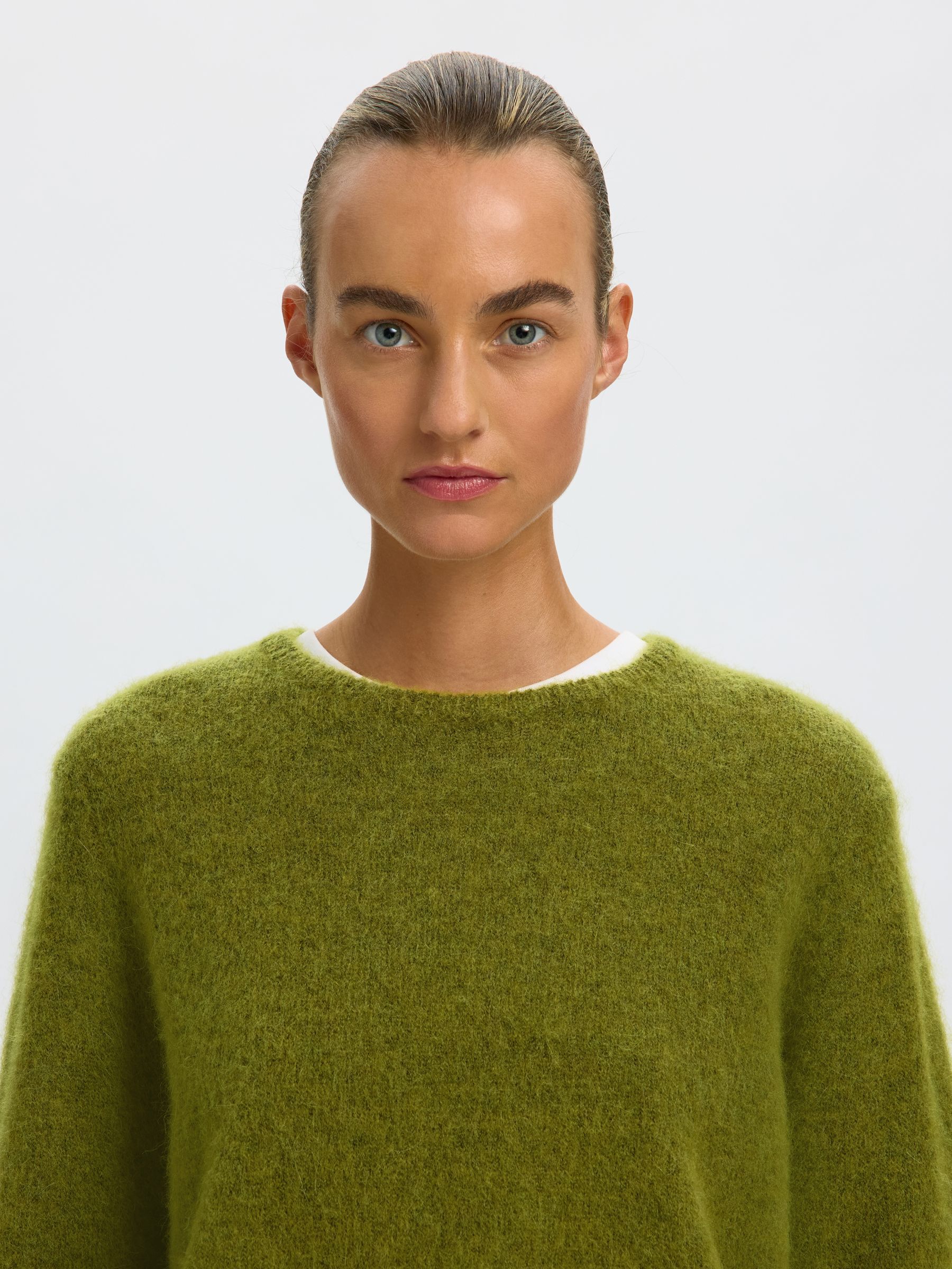 WOOL BLEND KNITTED JUMPER