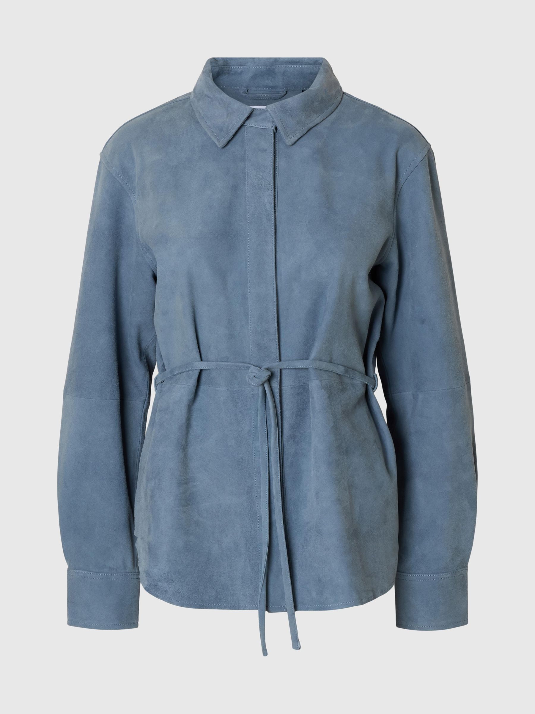 SUEDE LONG SLEEVED SHIRT