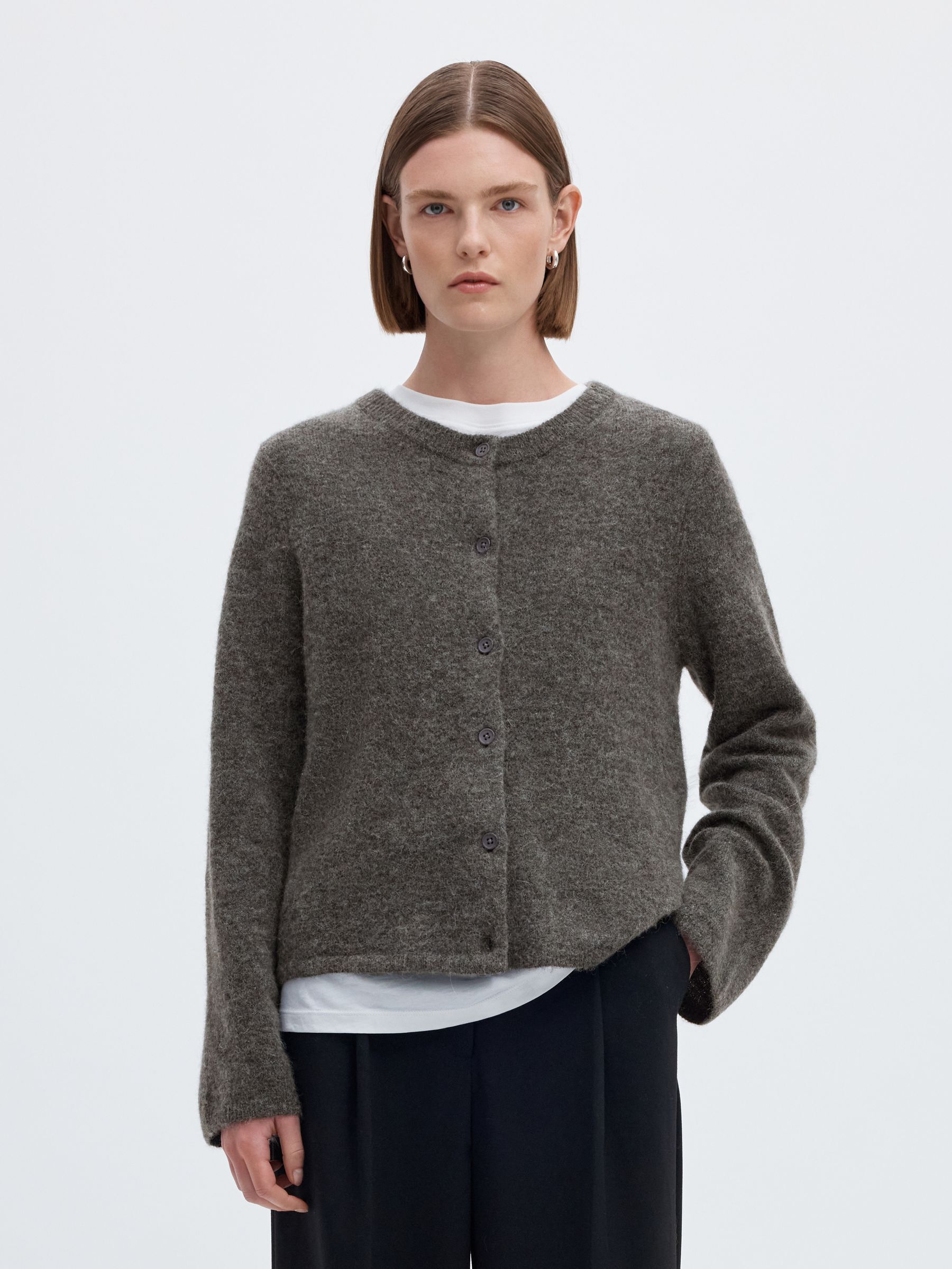 WOOL BLEND CARDIGAN