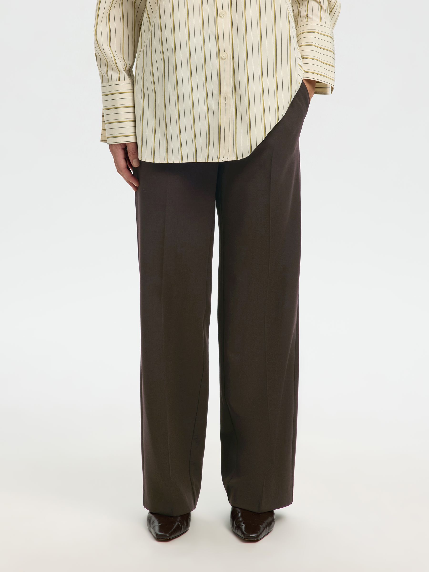 TAILORED WIDE-LEG TROUSERS