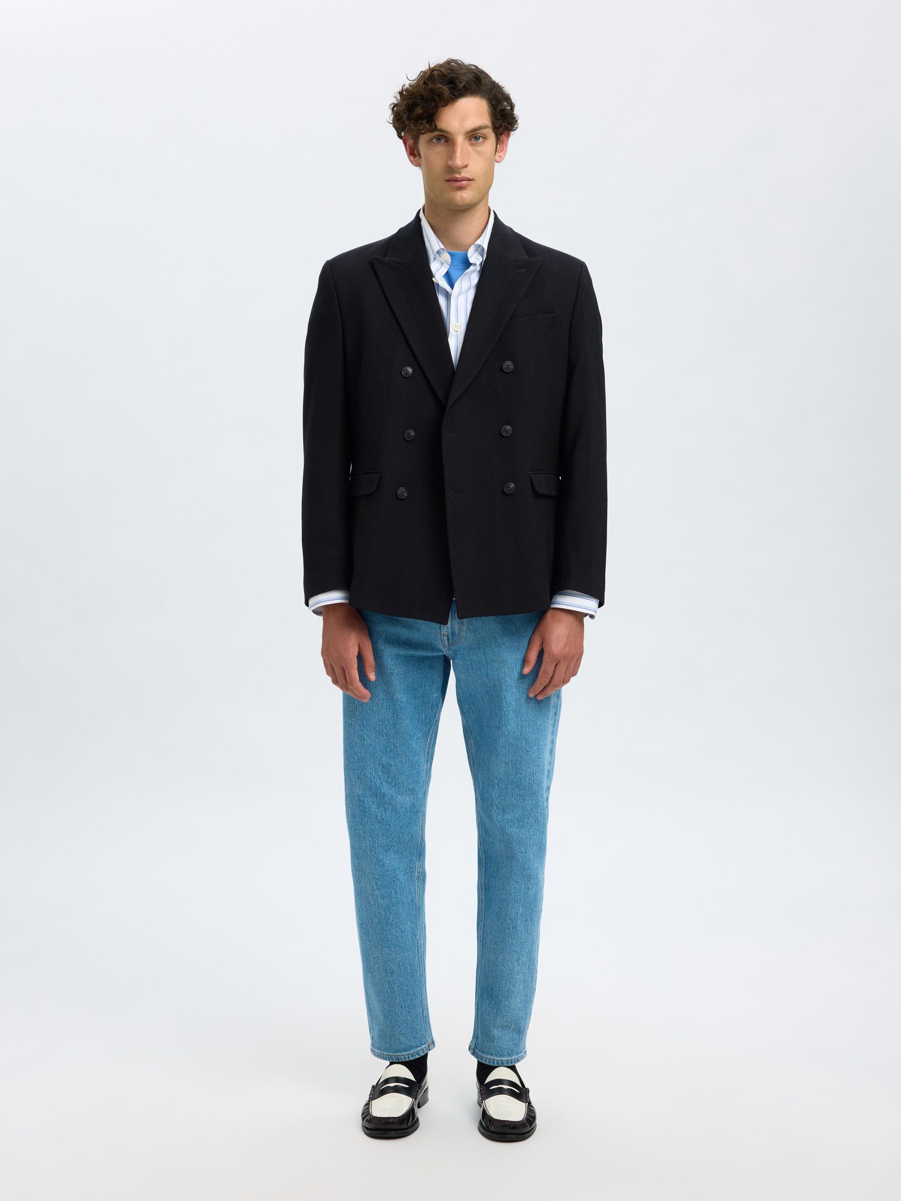 WOOL DOUBLE-BREASTED BLAZER