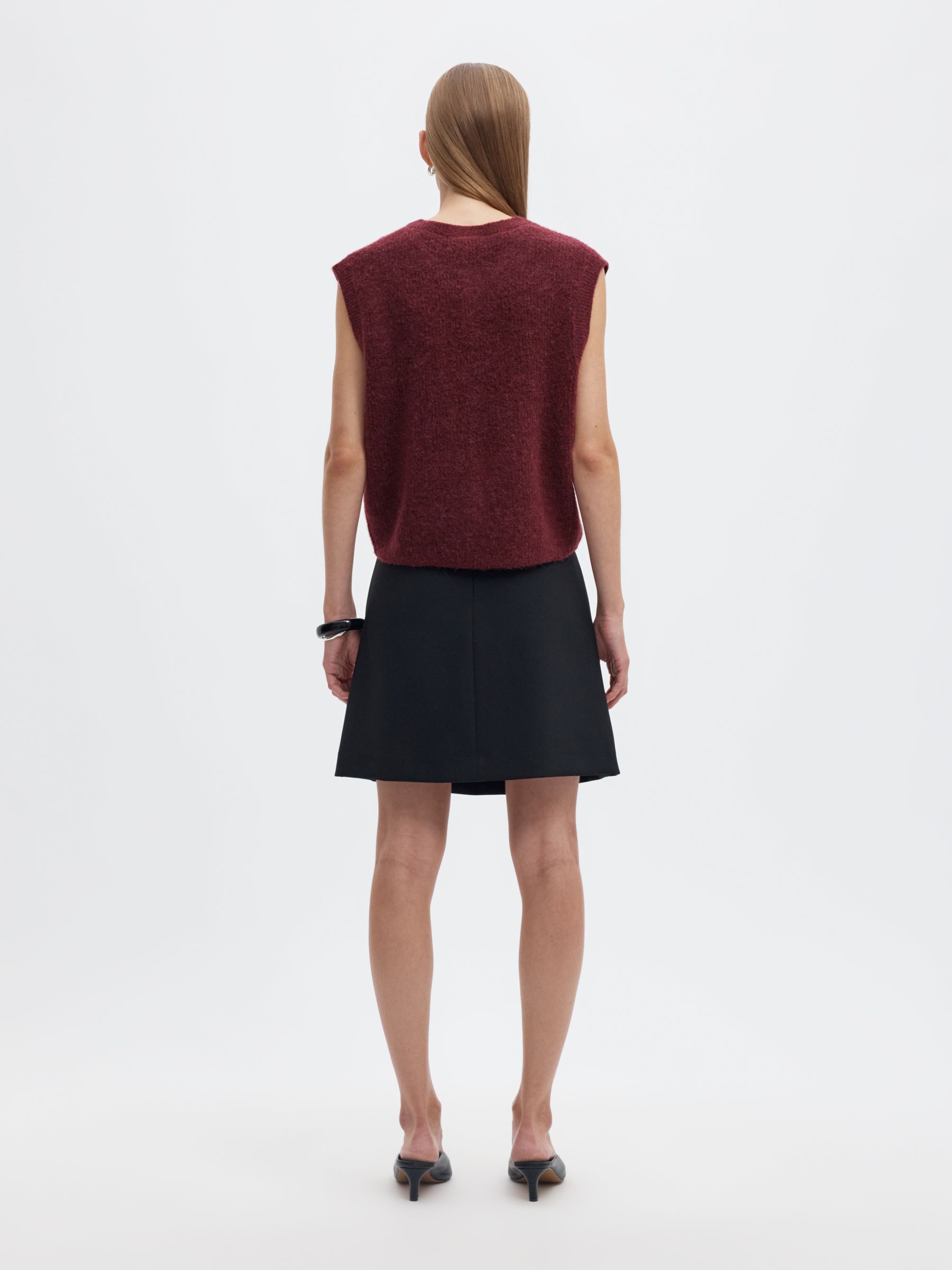 WOOL BLEND  KNITTED VEST