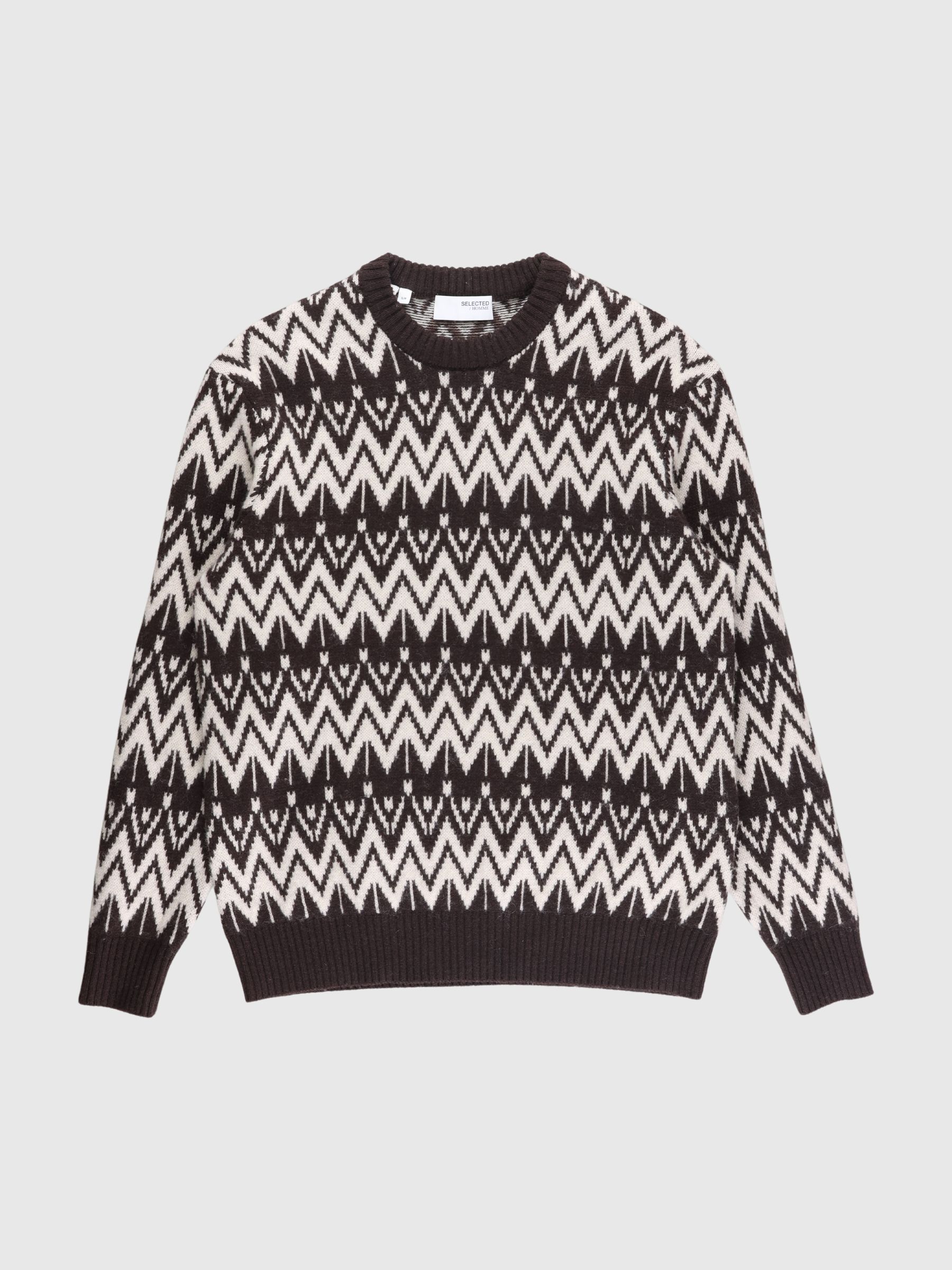 100% WOOL CREWNECK JUMPER