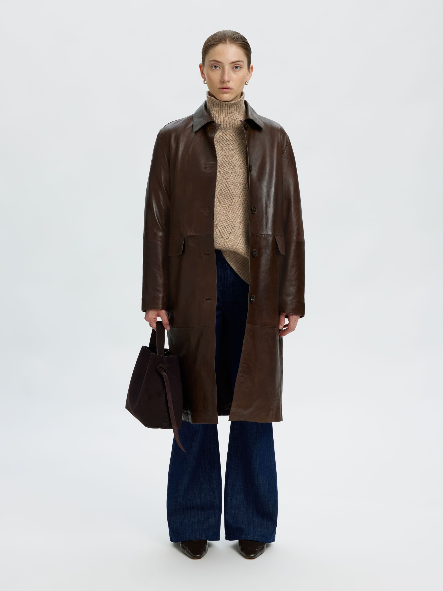 WOOL BLEND HIGH-NECK JUMPER