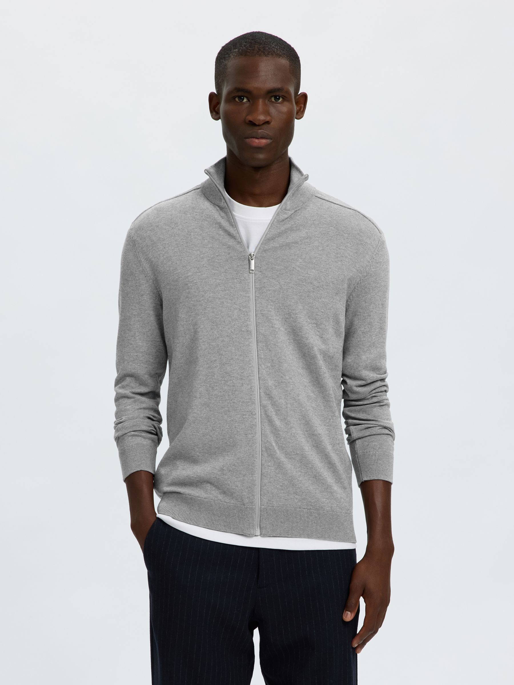 ZIP-UP CARDIGAN