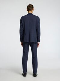 SLIM FIT SINGLE-BREASTED BLAZER, Dark Navy, highres
