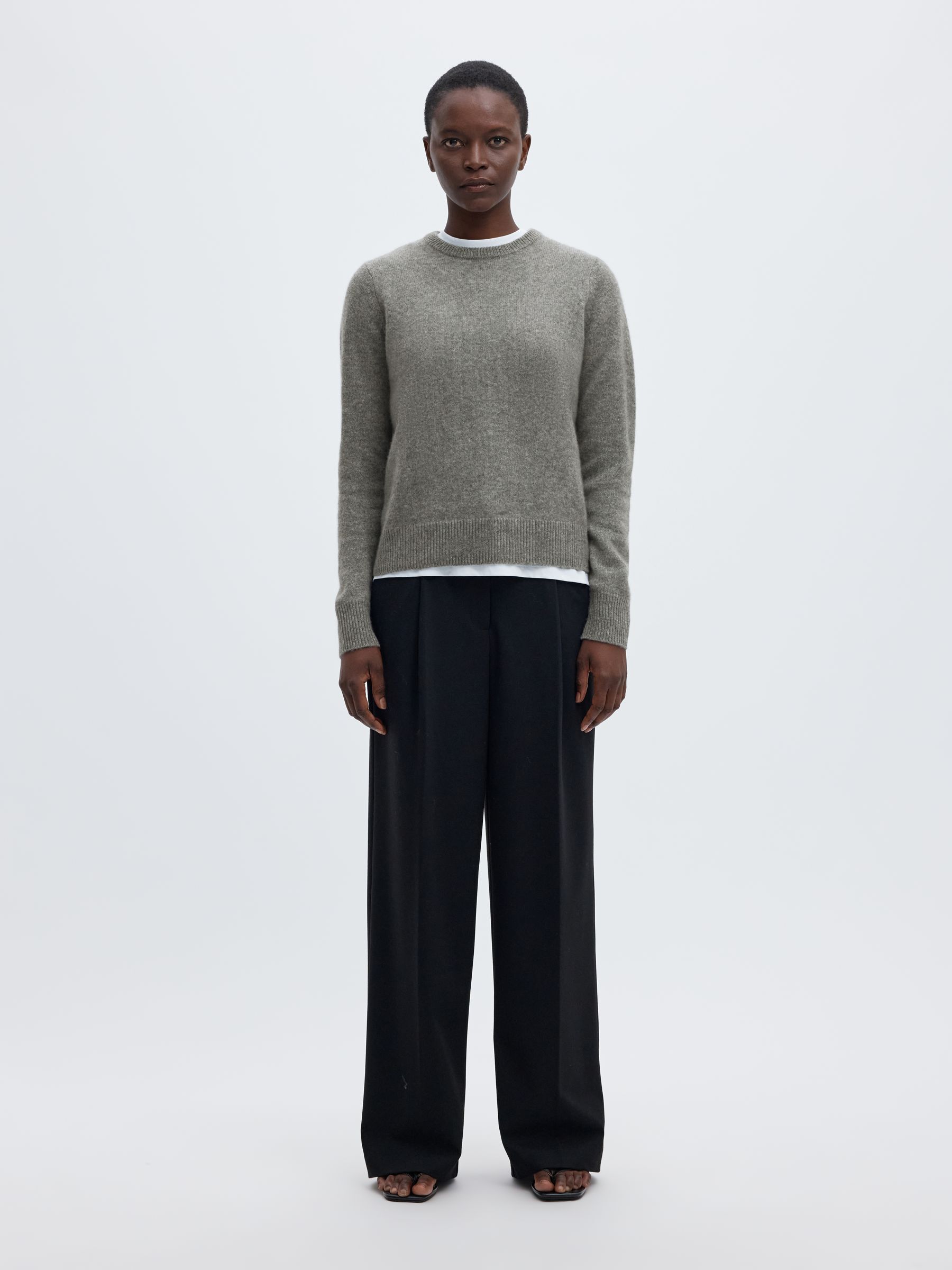 KASJMIR STRIKKET PULLOVER