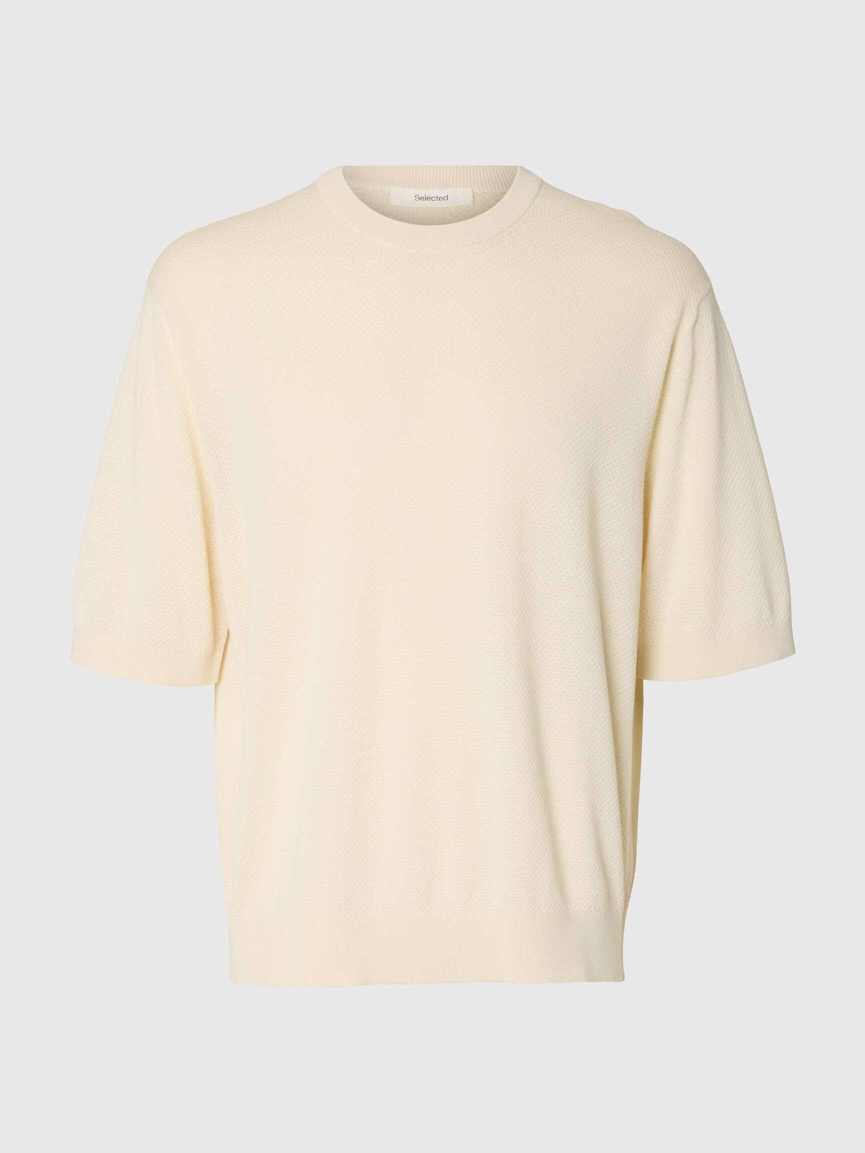KNITTED COTTON T-SHIRT