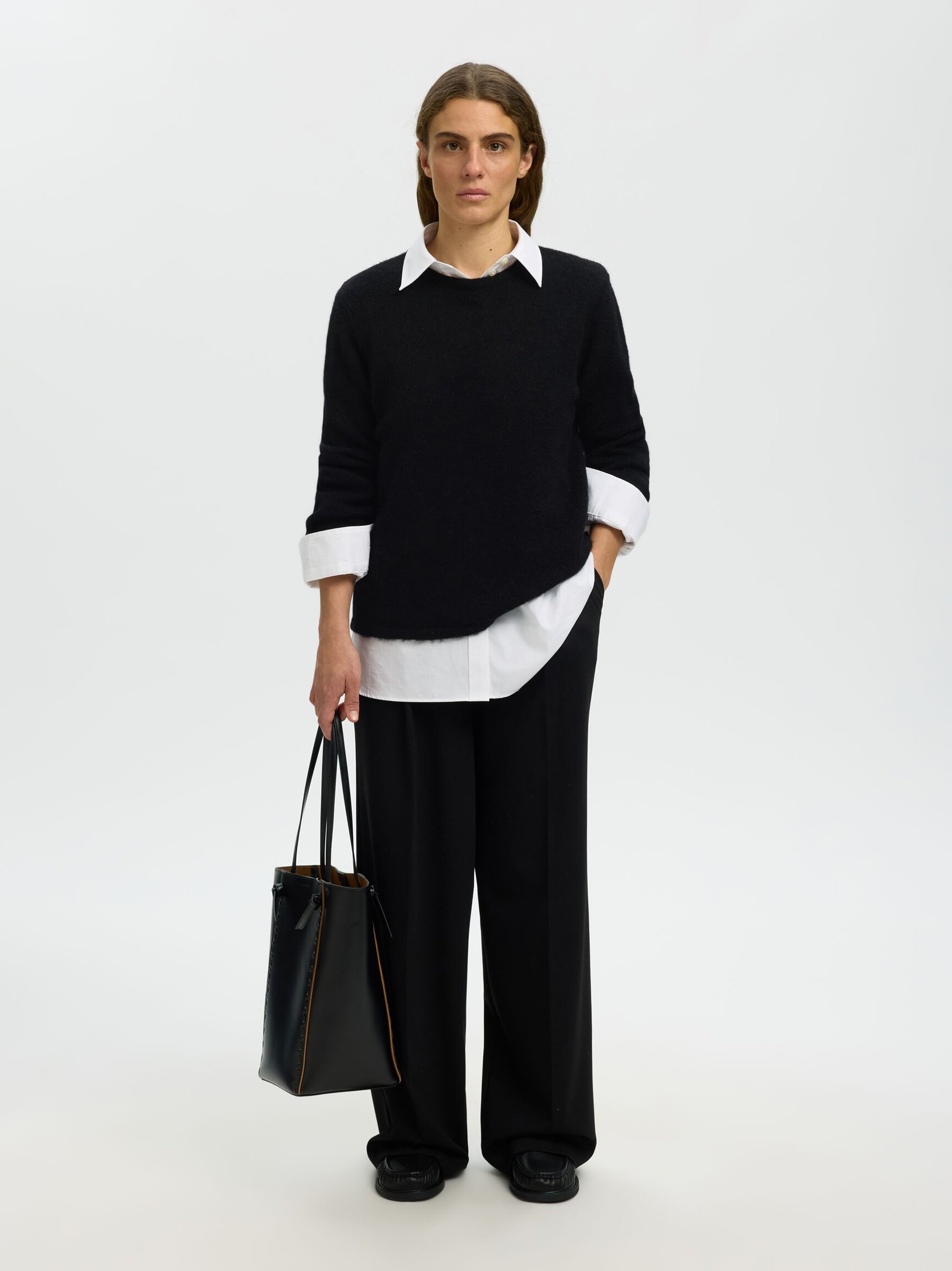 WOOL BLEND KNITTED PULLOVER