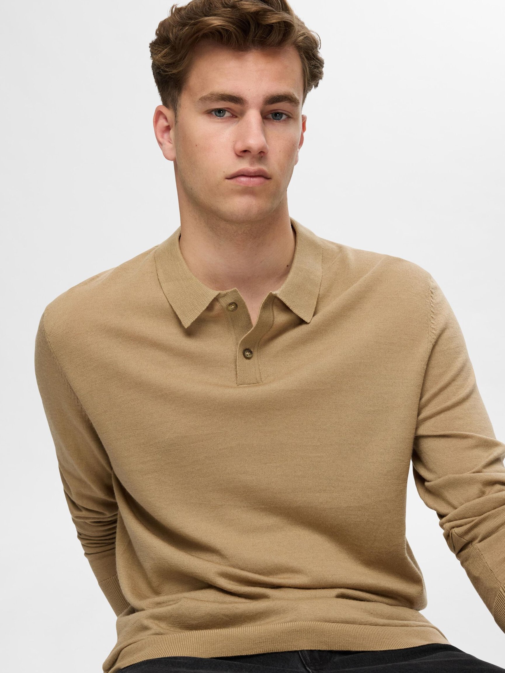 100% MERINO WOOL POLO SHIRT