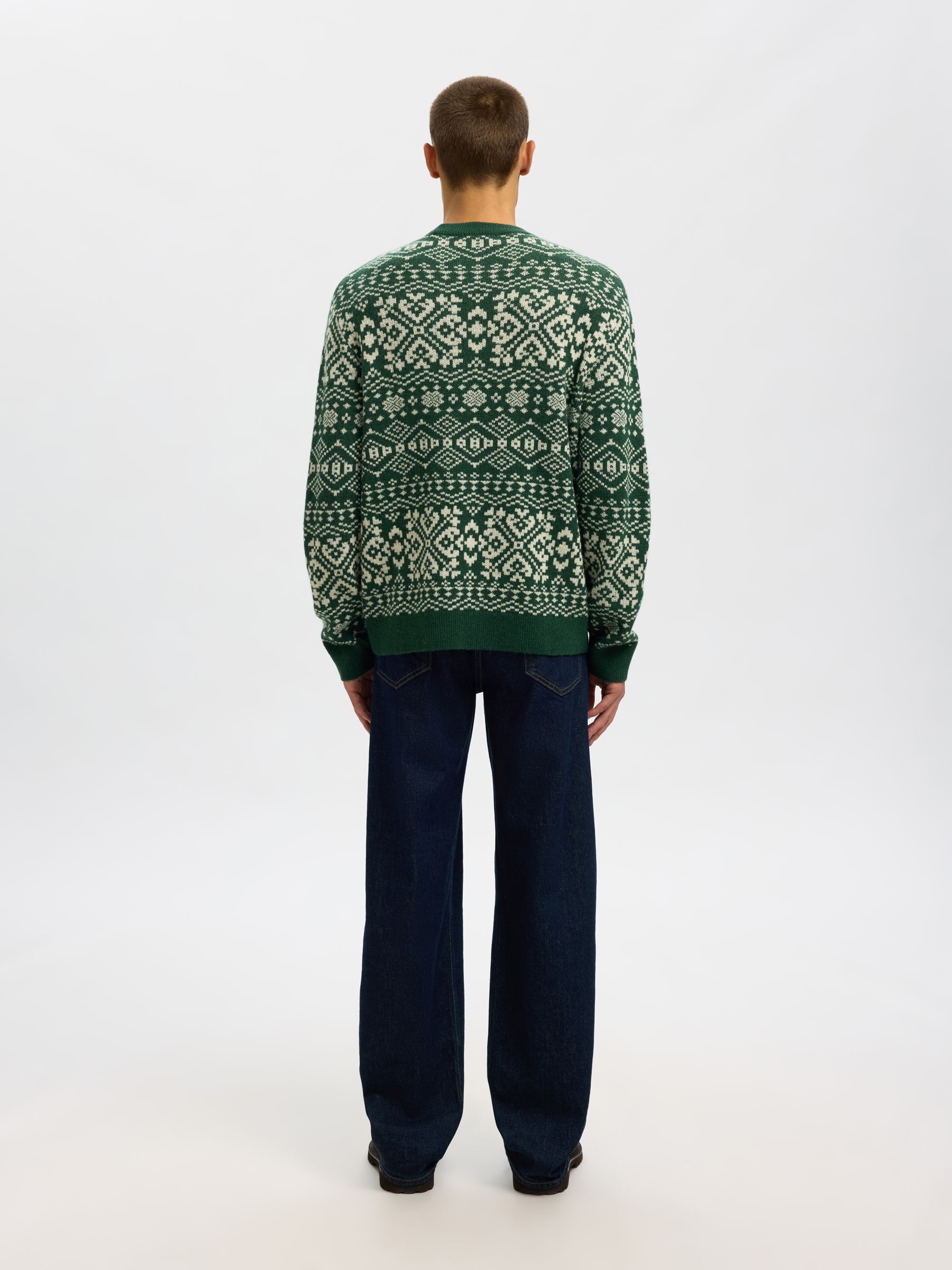 WOOL BLEND CREWNECK JUMPER