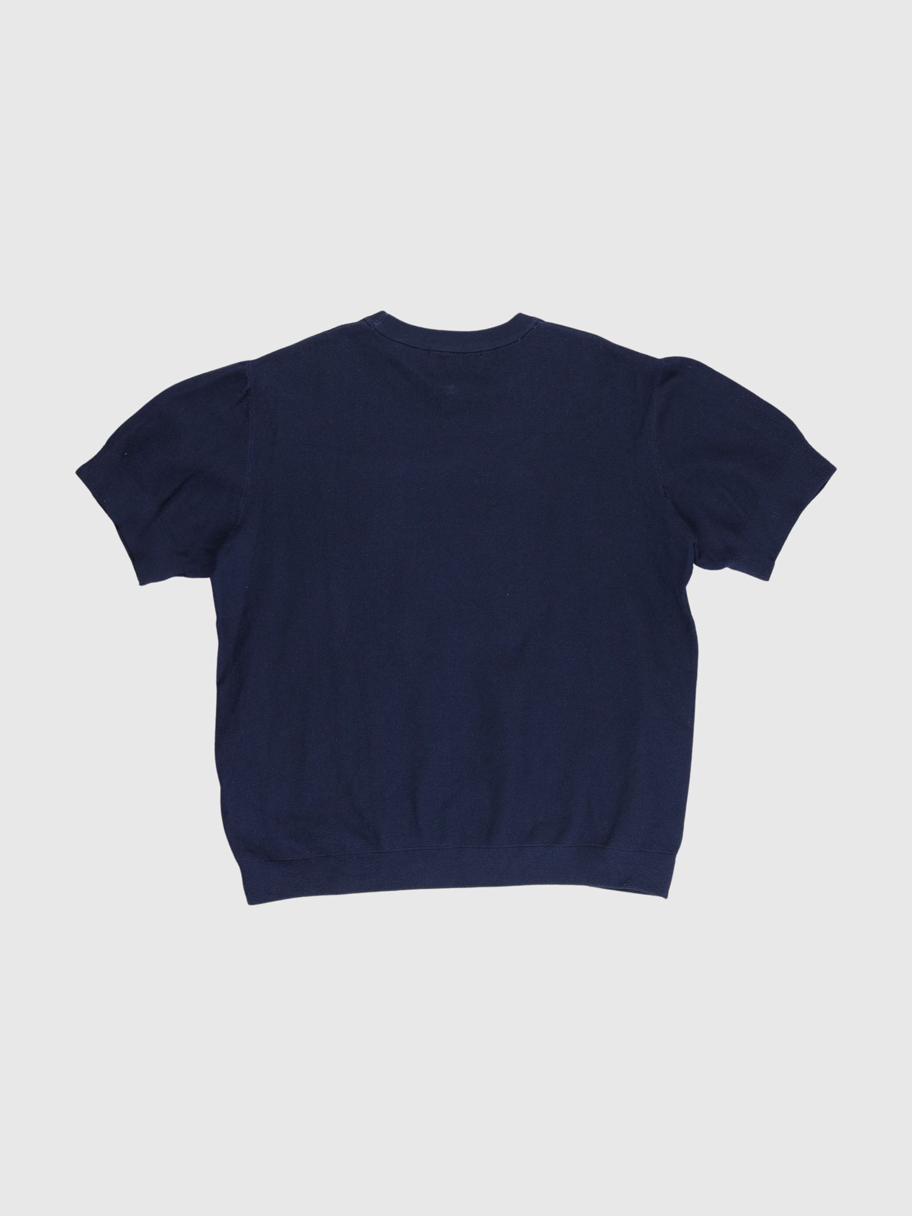 GEBREIDE TOP MET KORTE MOUWEN