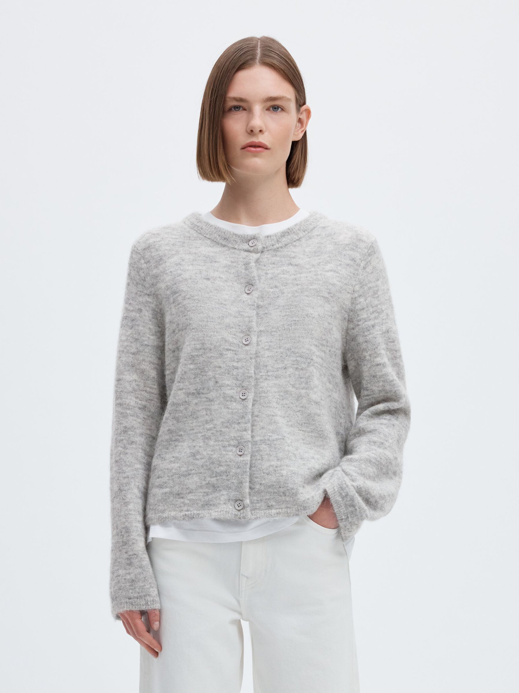WOOL BLEND CARDIGAN
