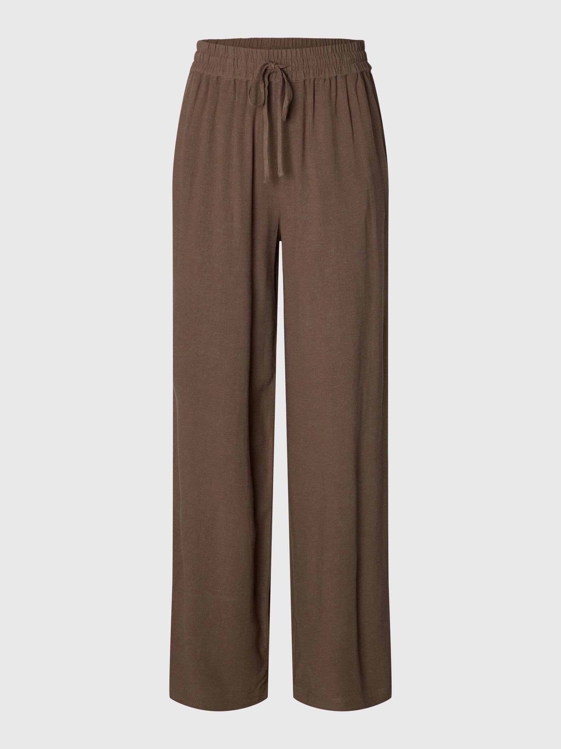 VISCOSE BLEND TROUSERS