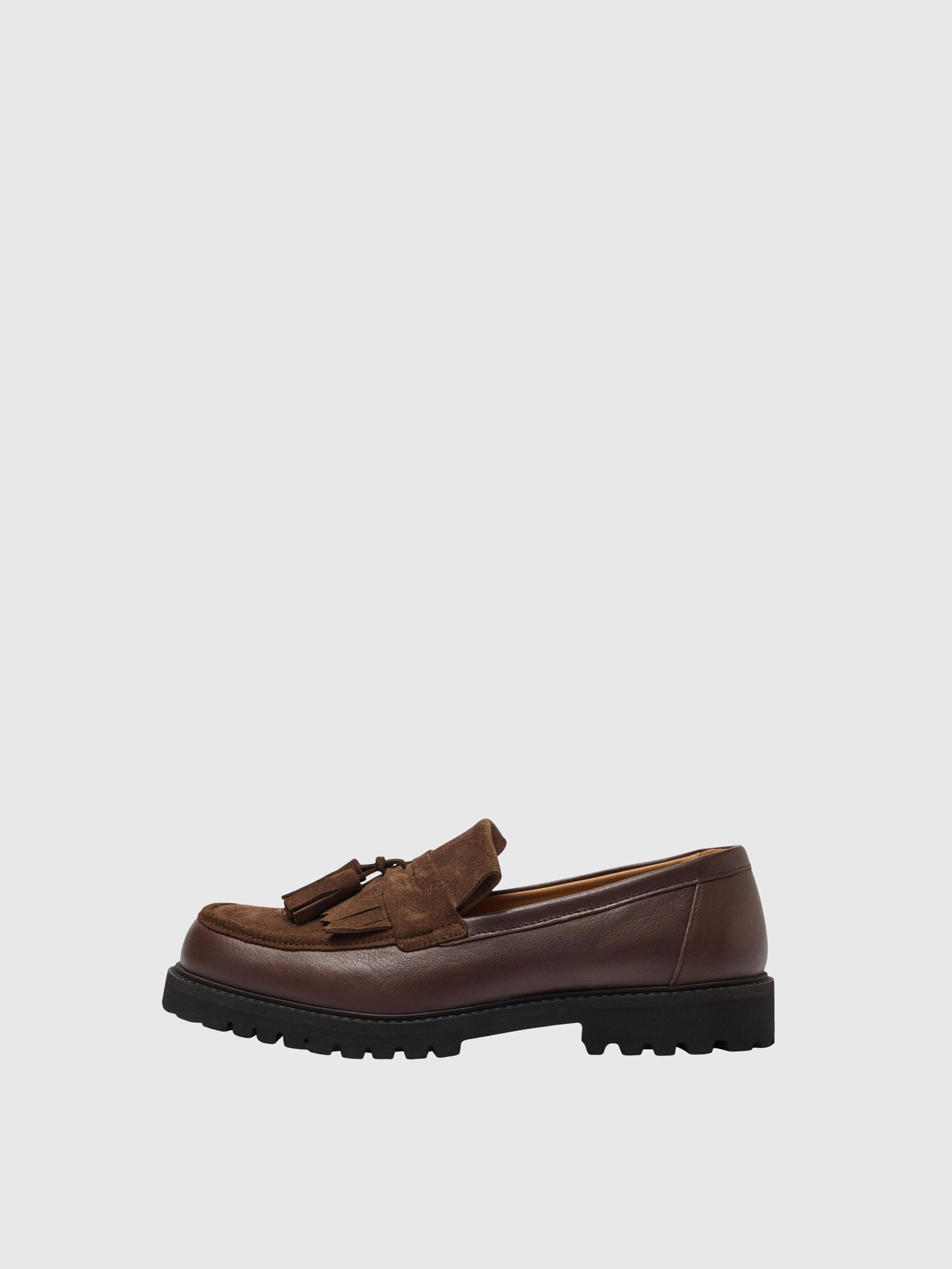 RUSKIND LOAFERS, Chocolate Brown, highres