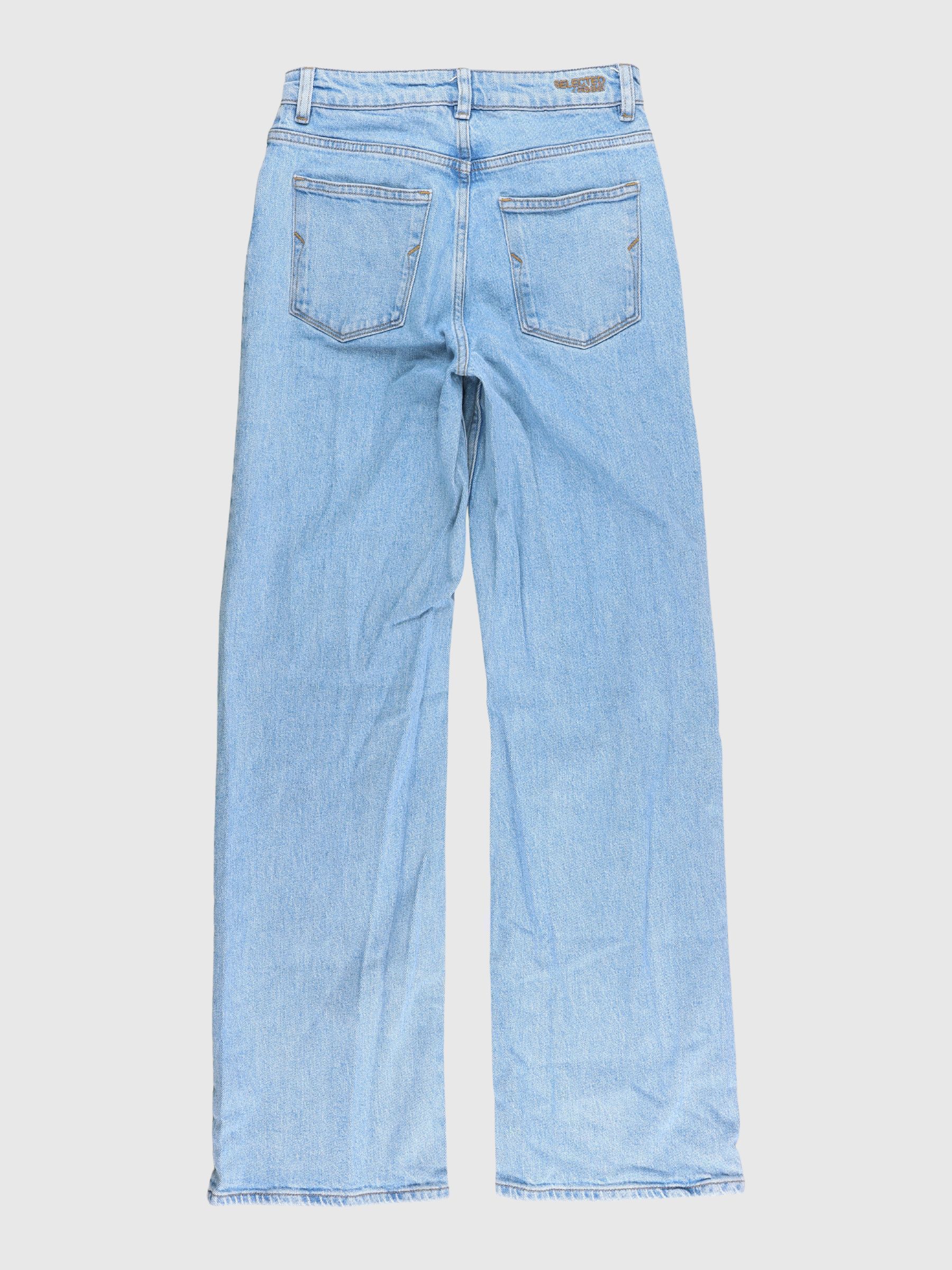 LIGHT WASH WIDE FIT JEANS