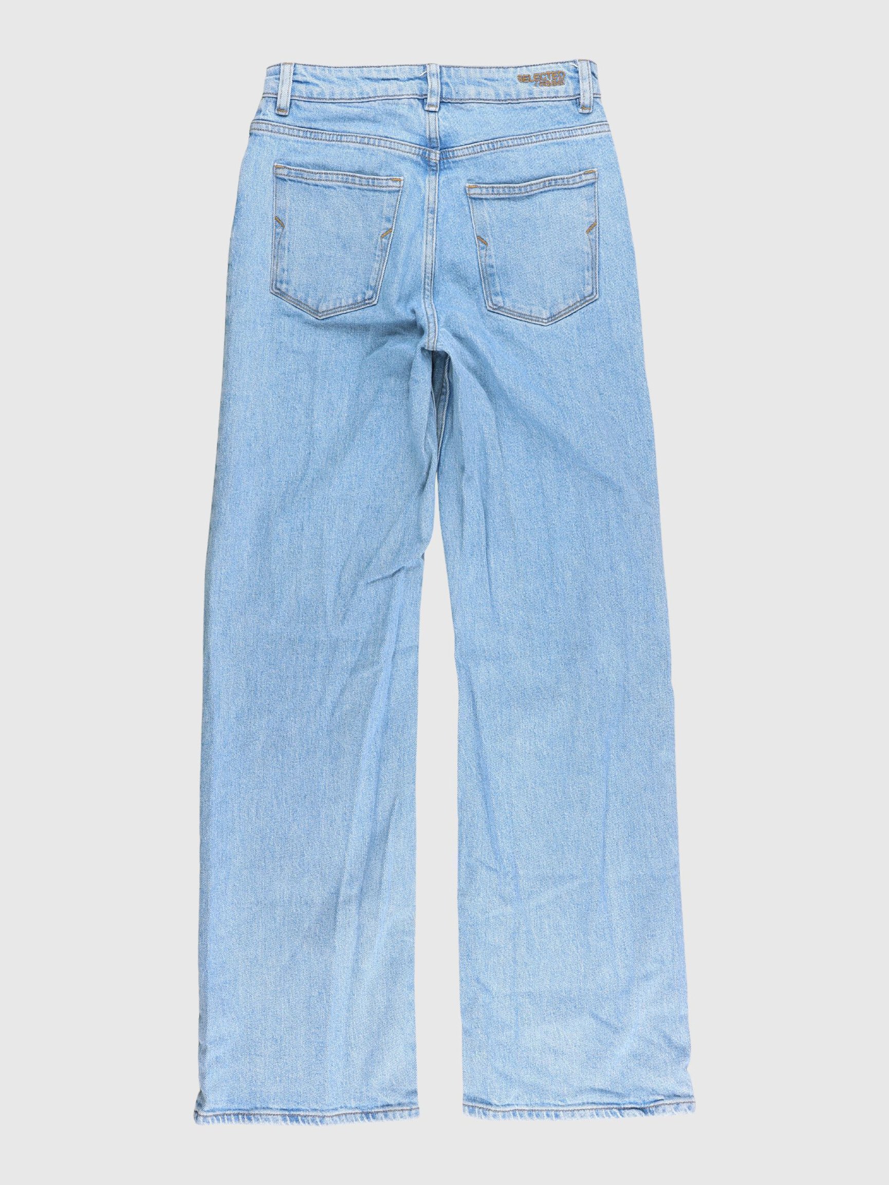 LIGHT WASH WIDE FIT JEANS