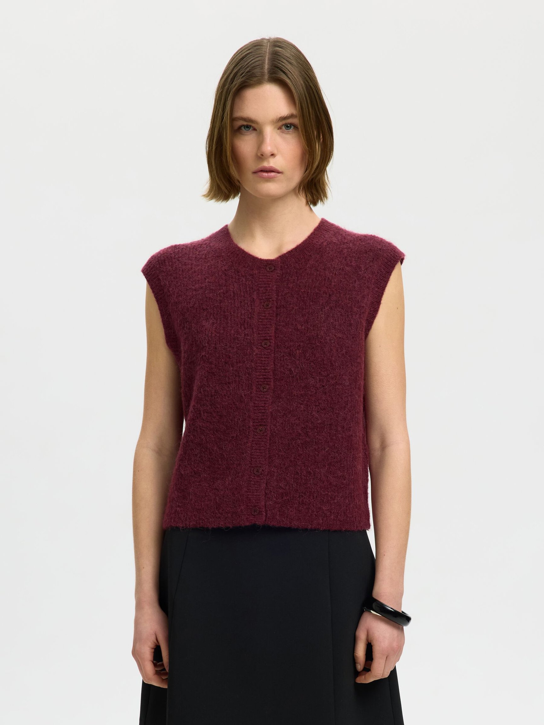 WOOL BLEND WAISTCOAT