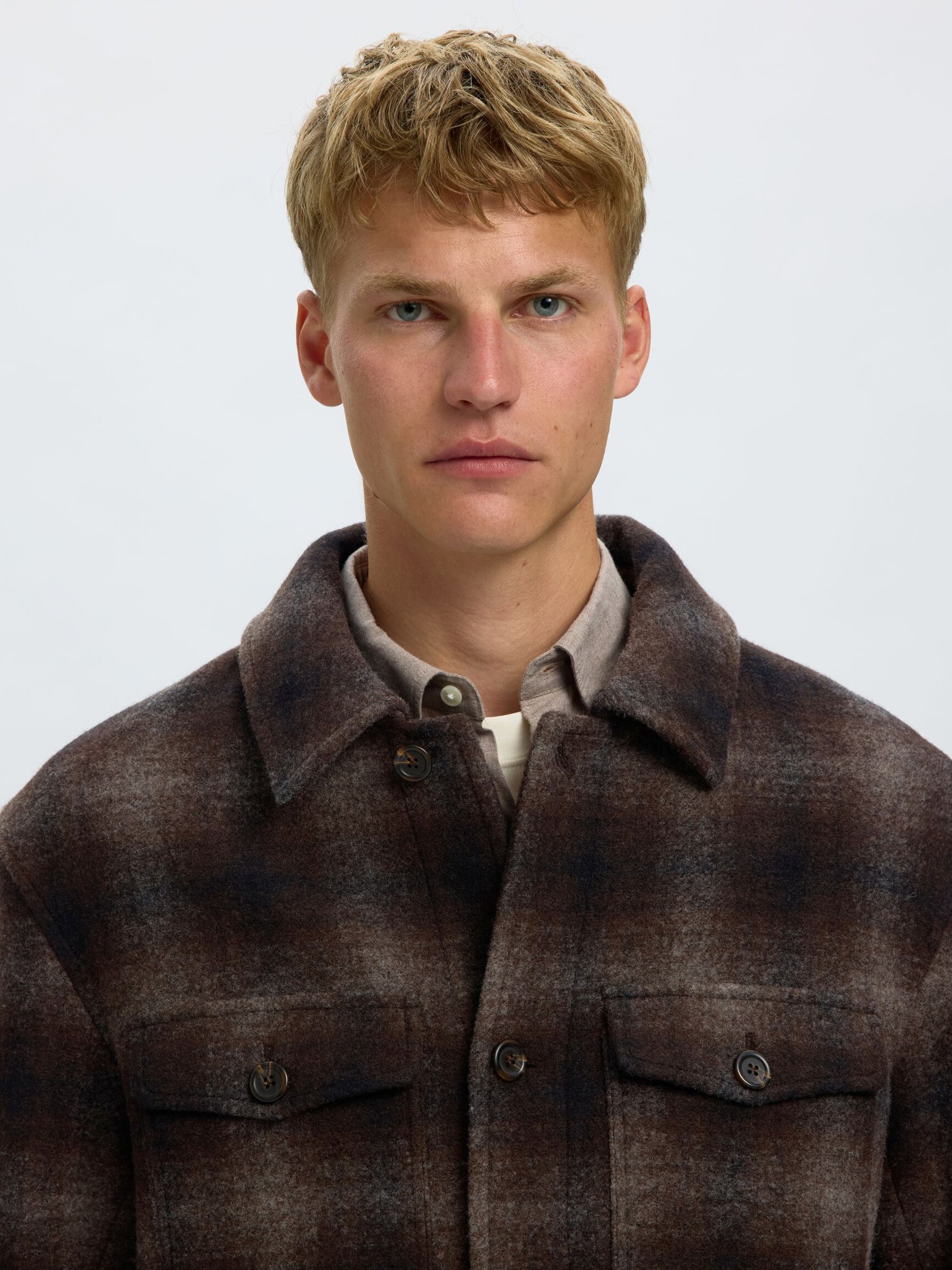 WOOL BLEND SHACKET