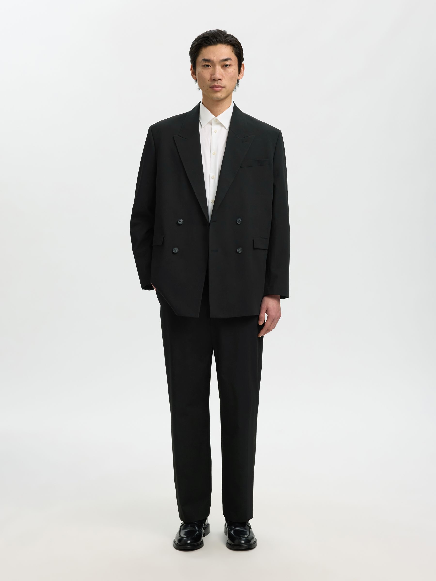 COUPE DÉCONTRACTÉE BLAZER À DOUBLE BOUTONNAGE