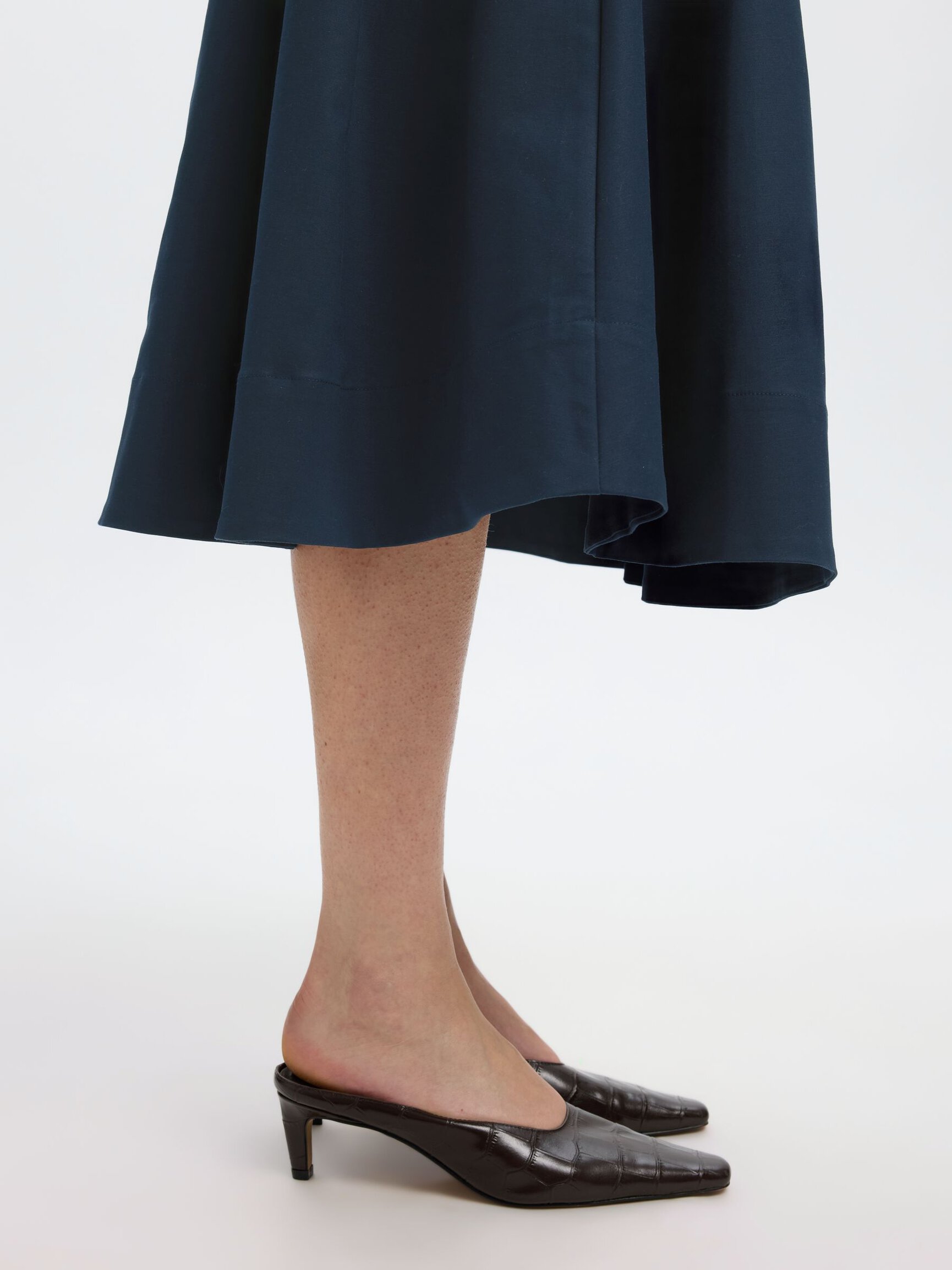 COTTON MIDI SKIRT
