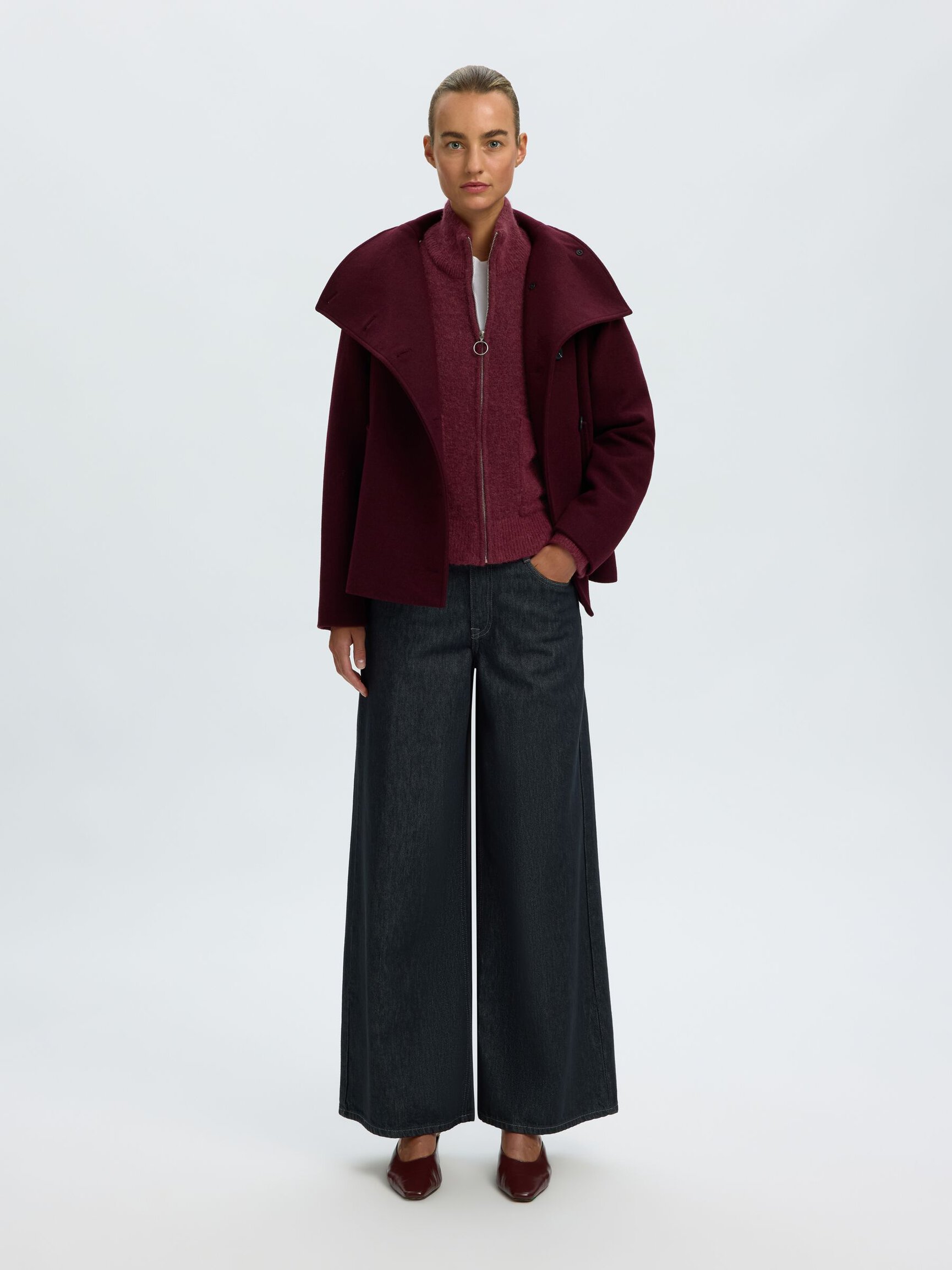 WOOL BLEND CARDIGAN