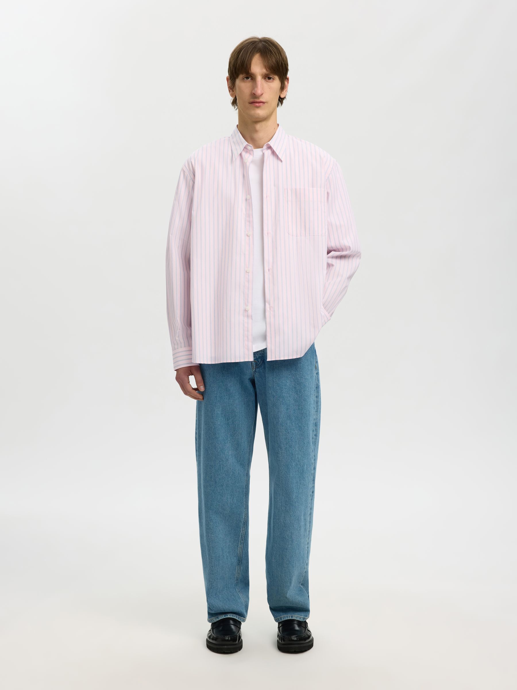 RELAXED FIT LANGÆRMET SKJORTE