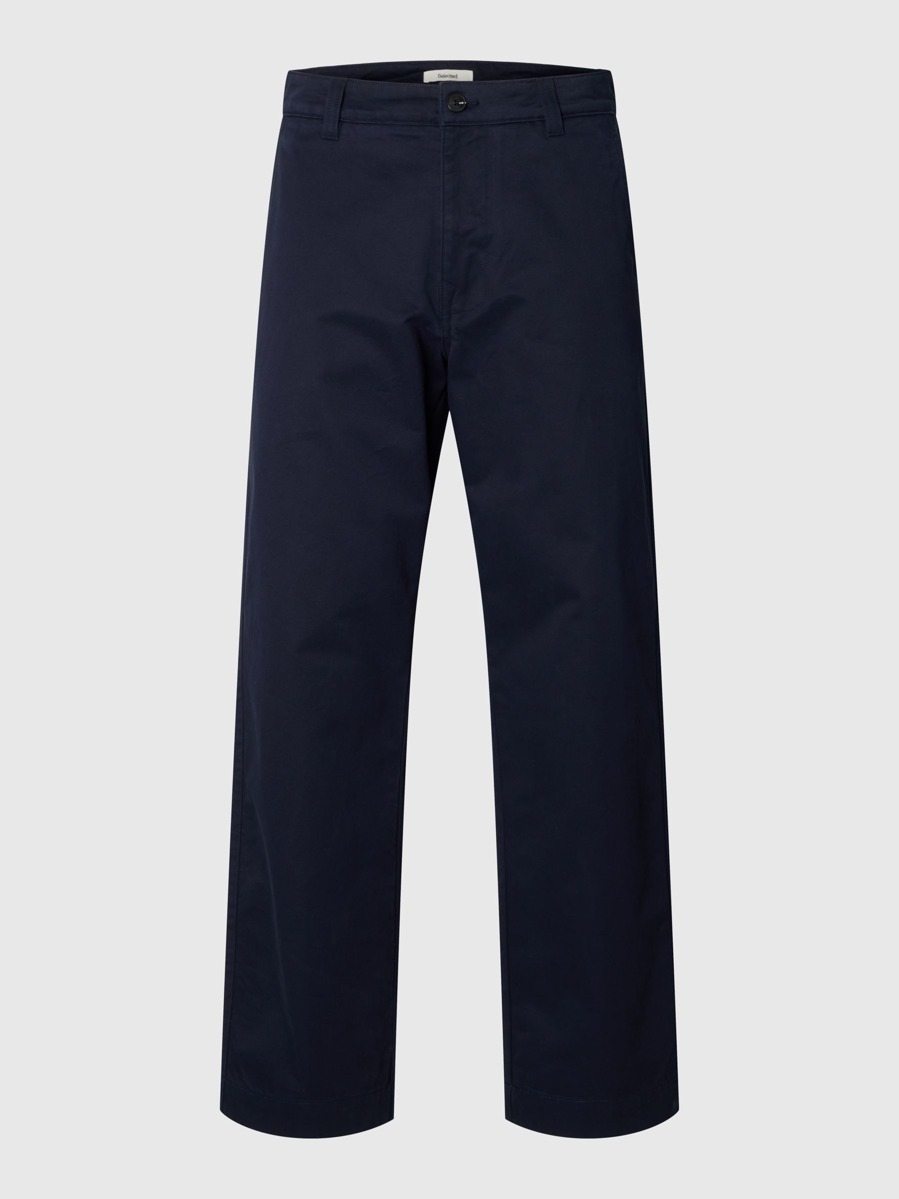 REIVEN RELAXED FIT COTTON TWILL TROUSERS