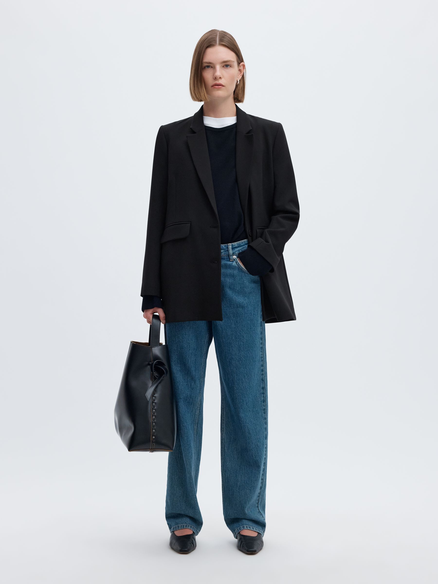 LANGER RELAXED FIT EINREIHIGER BLAZER