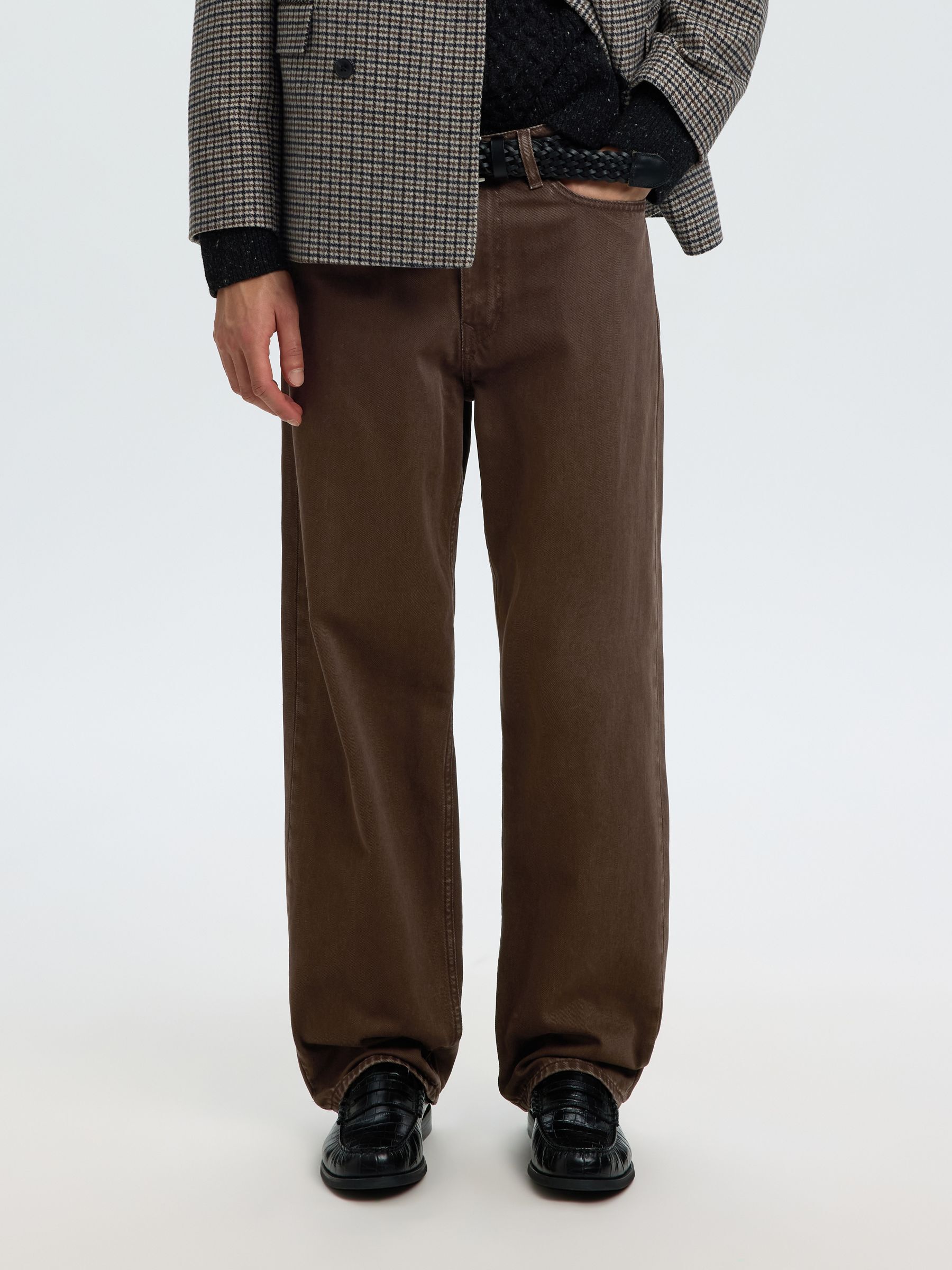 MID RISE STRAIGHT LEG LOOSE-FIT JEANS