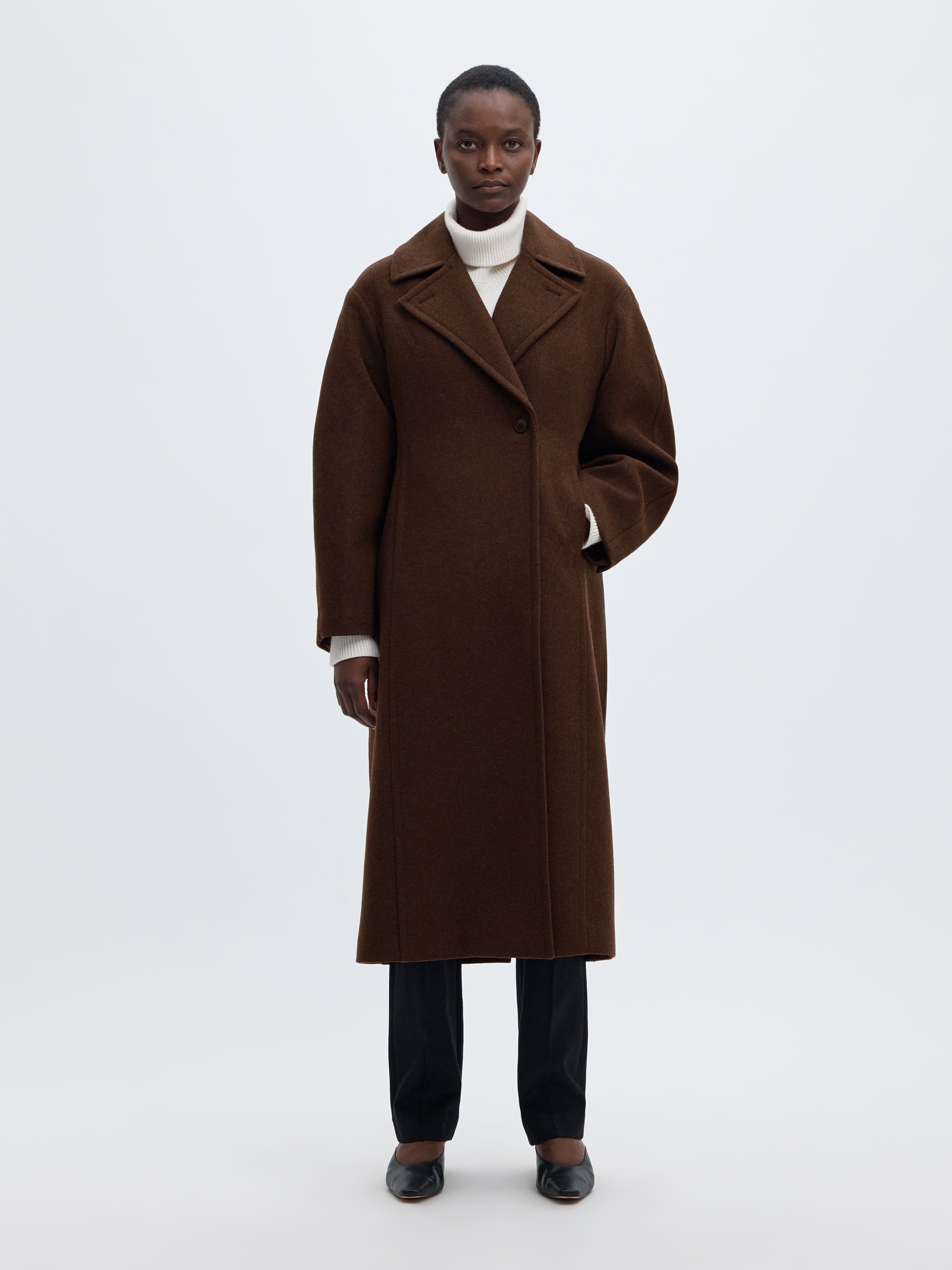 WOOL BLEND LONG COAT