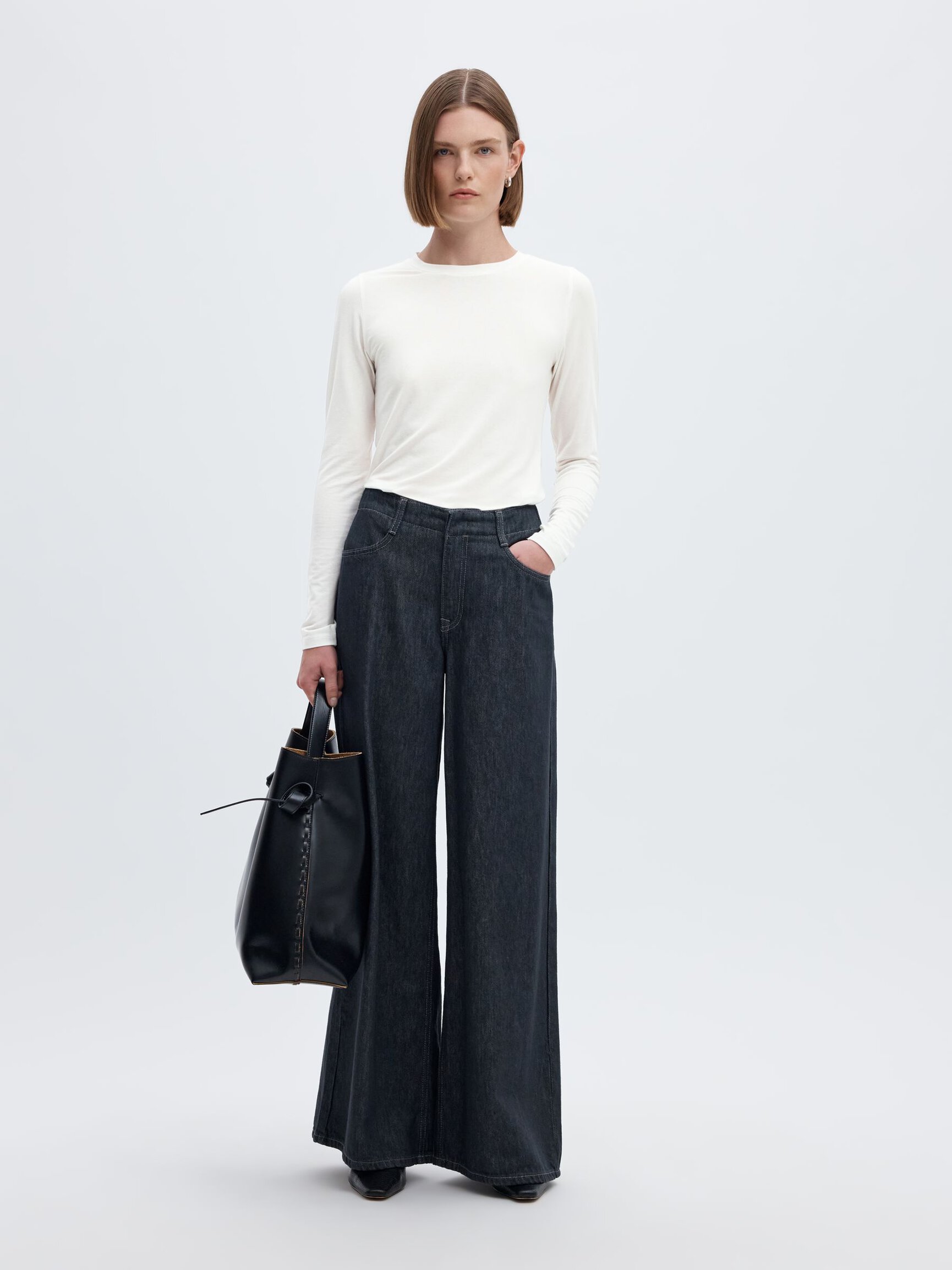 BASIC LANGARMSHIRT