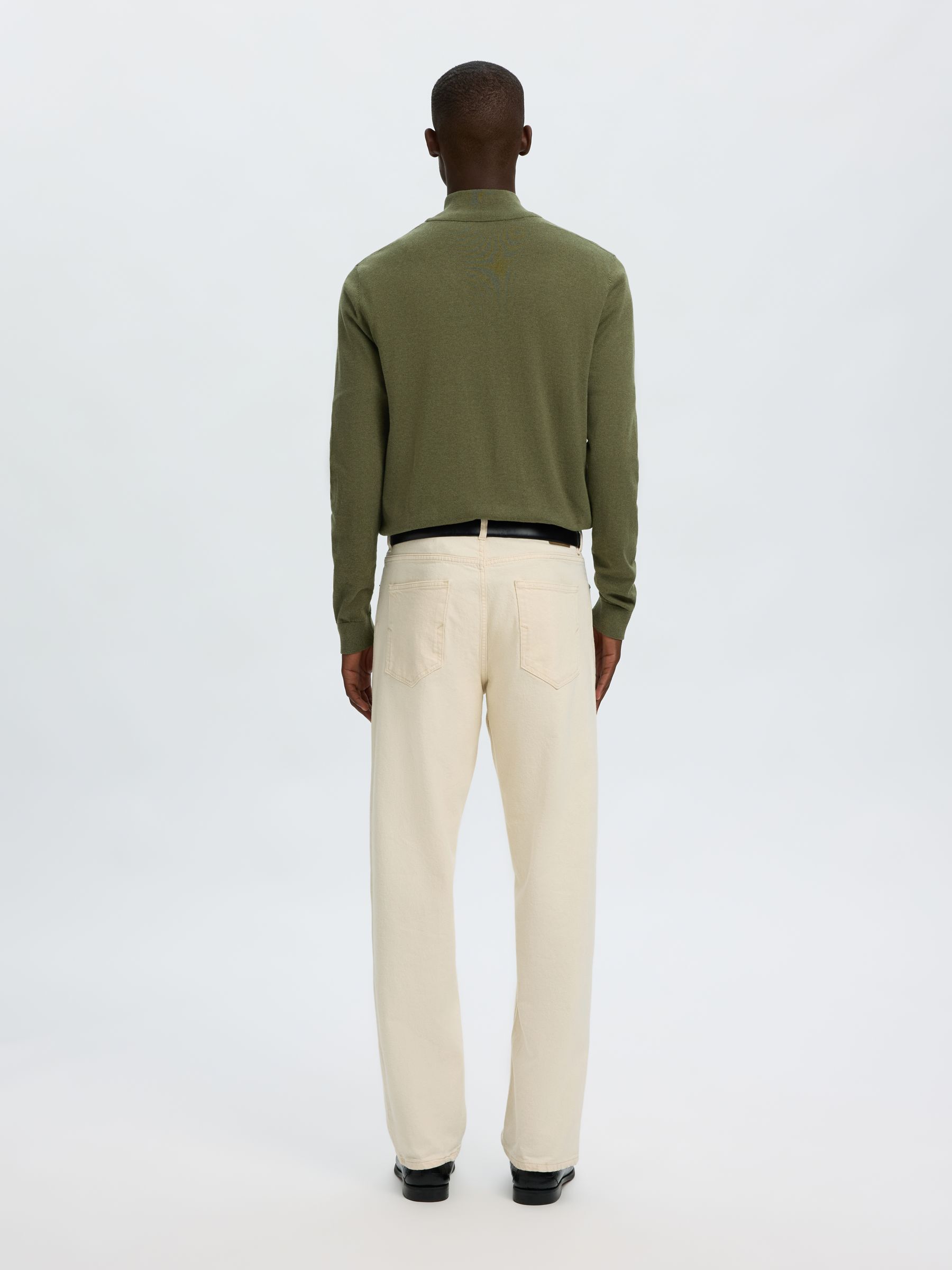 HALF-ZIP KNITTED JUMPER