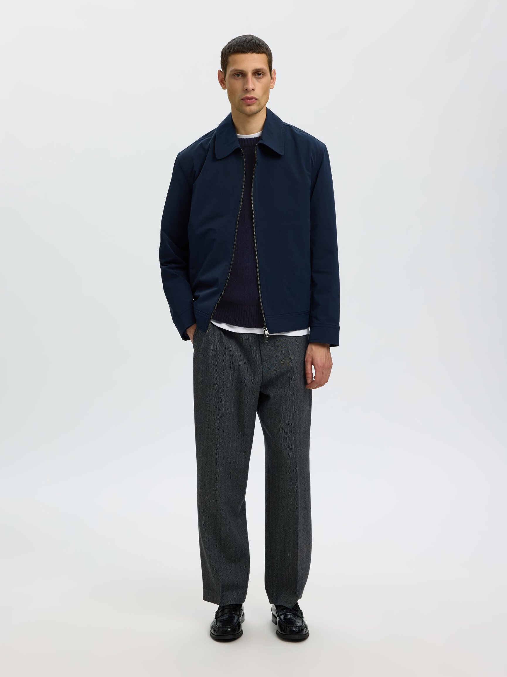 WOOL BLEND RELAXED FIT JUMPER