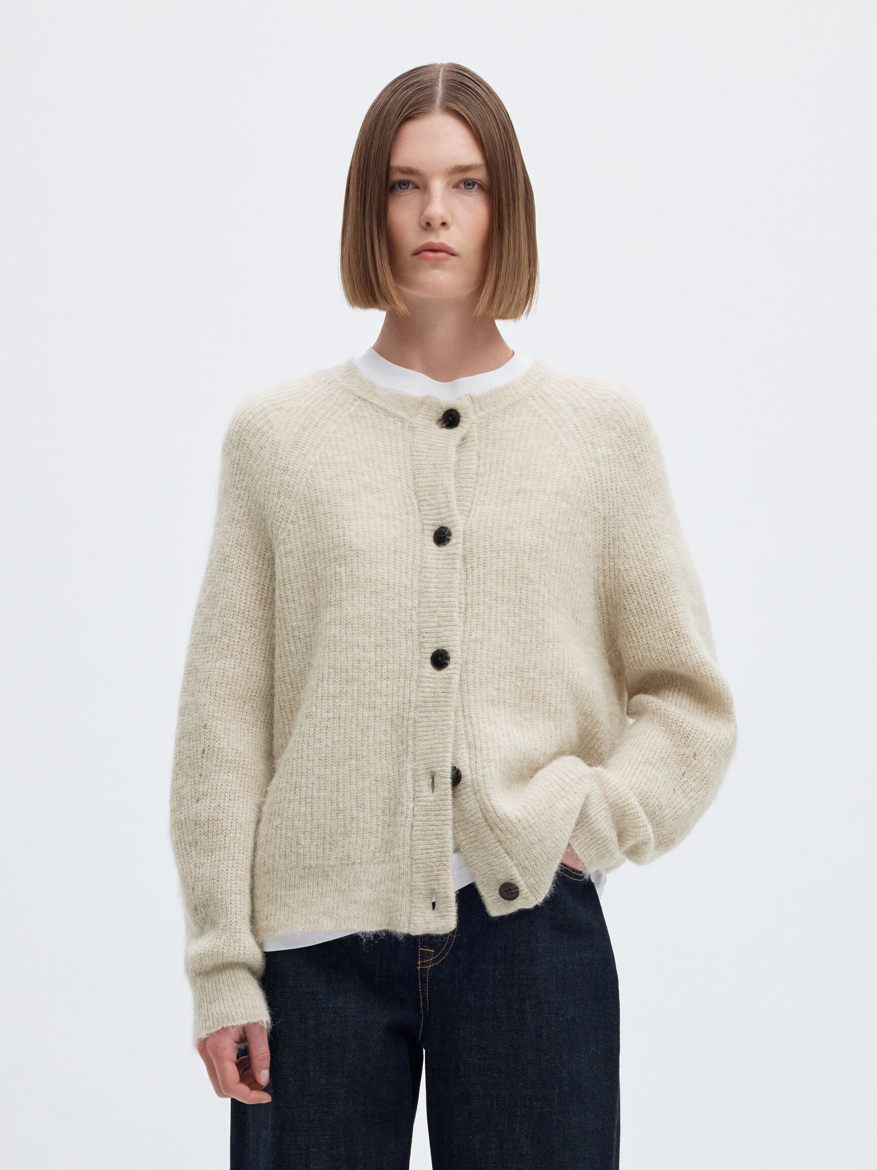 WOOL BLEND CARDIGAN