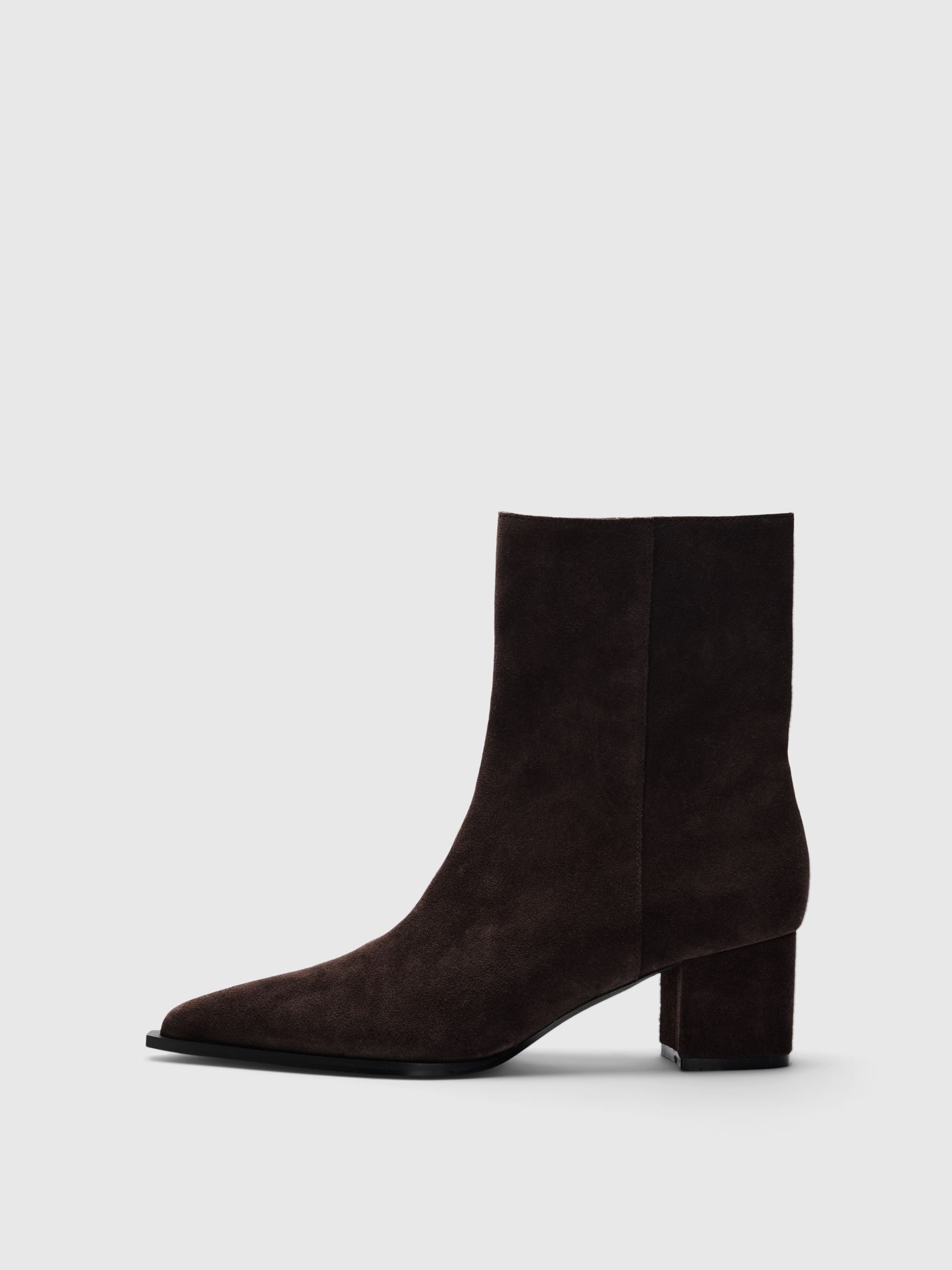 WILDLEDER STIEFEL MIT ABSATZ