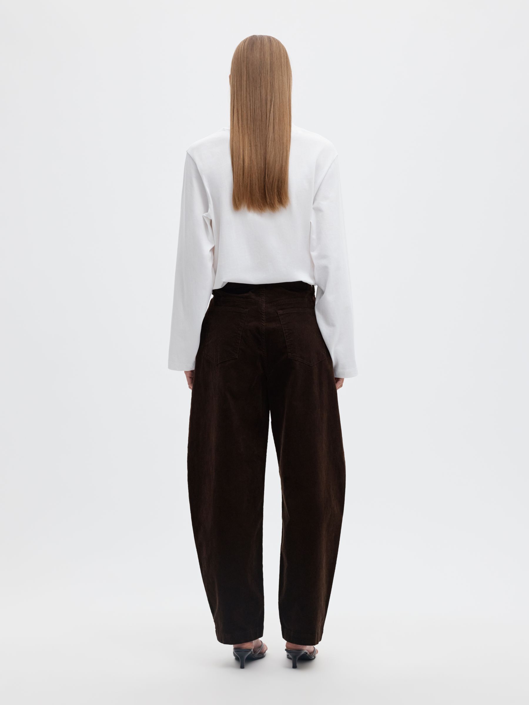CORDUROY BARREL FIT BROEK