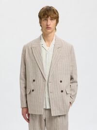 LEINENMIX BLAZER, Oatmeal, highres