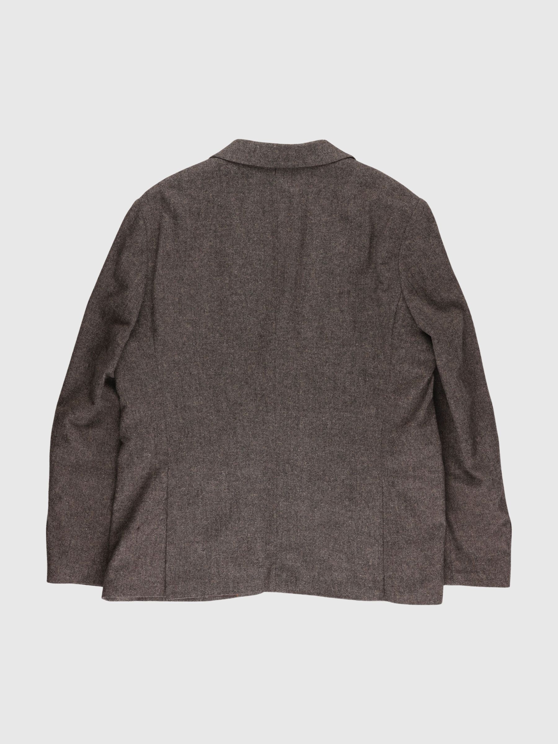 CHECKED WOOL BLEND  BLAZER